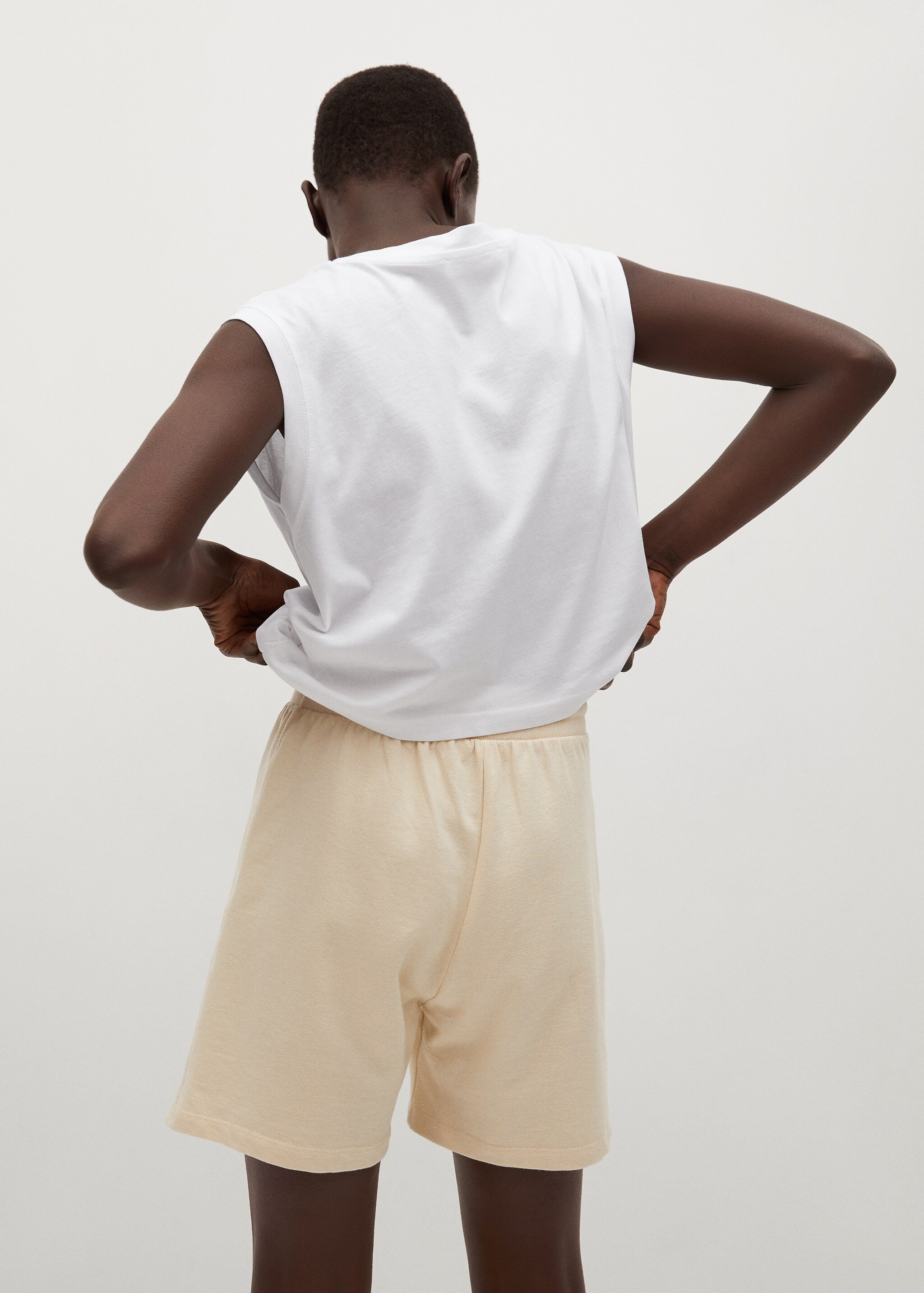 Organic cotton crop top - Reverse of the article