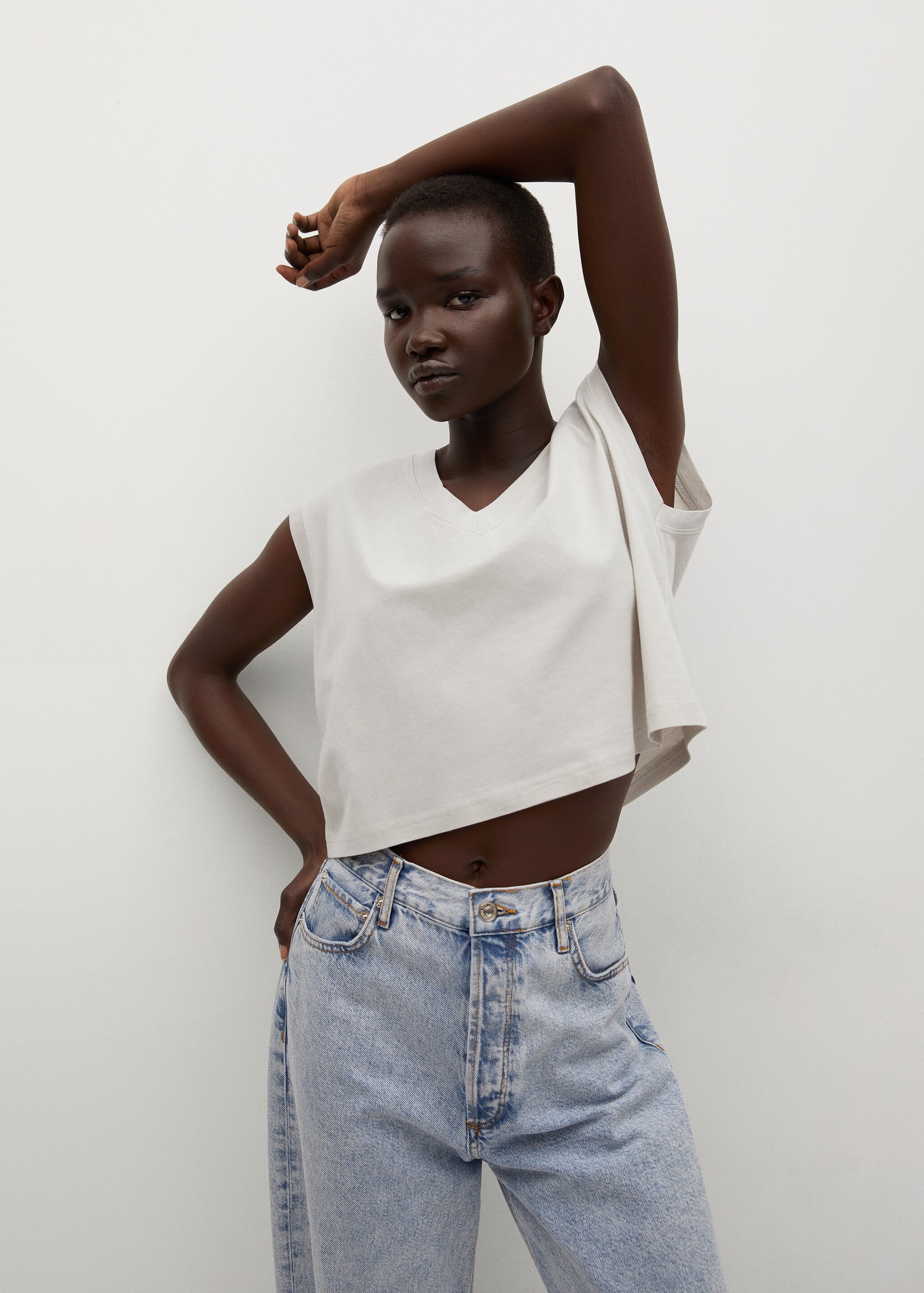 Organic cotton crop top - Medium plane