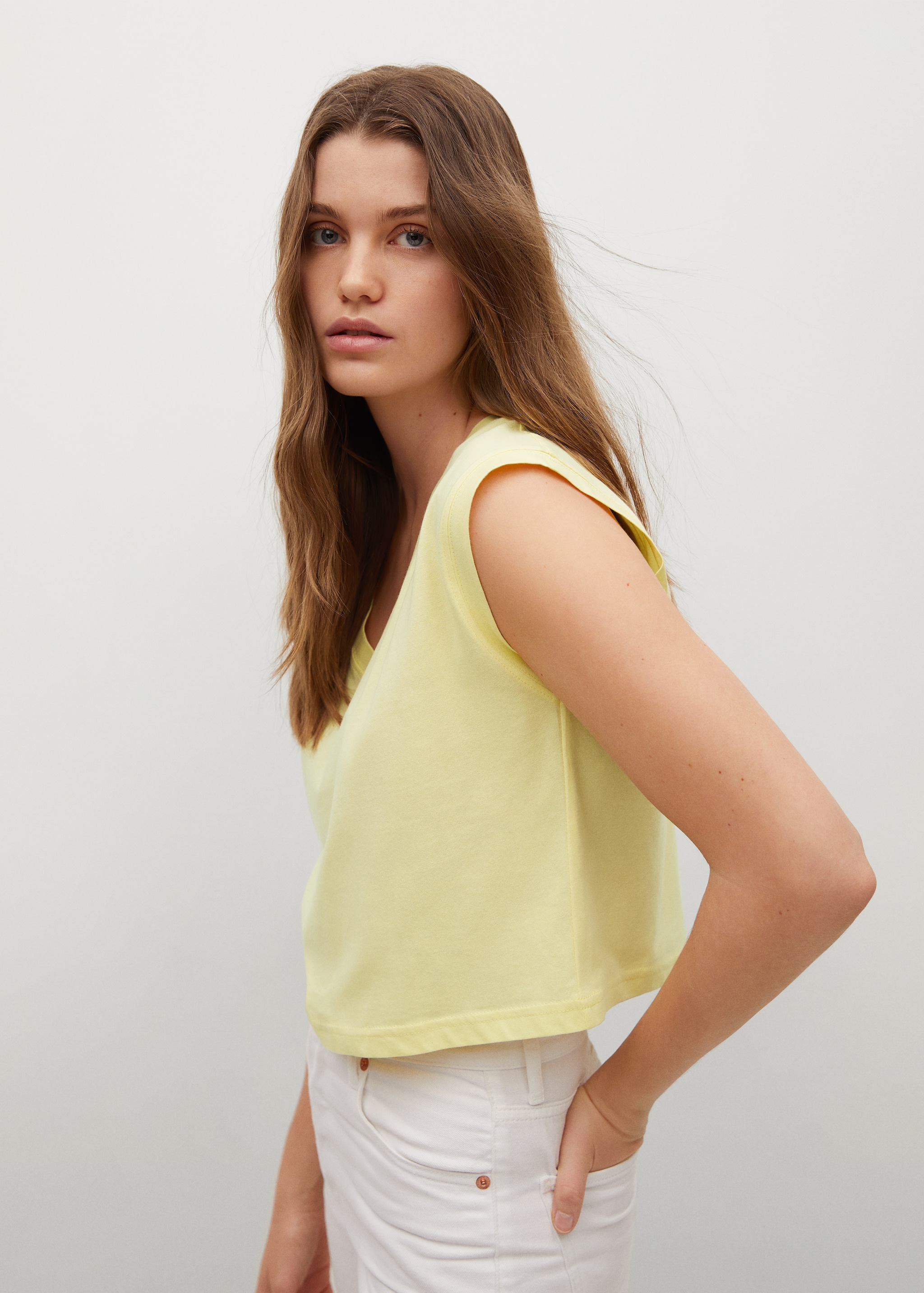 Organic cotton crop top - Details of the article 1