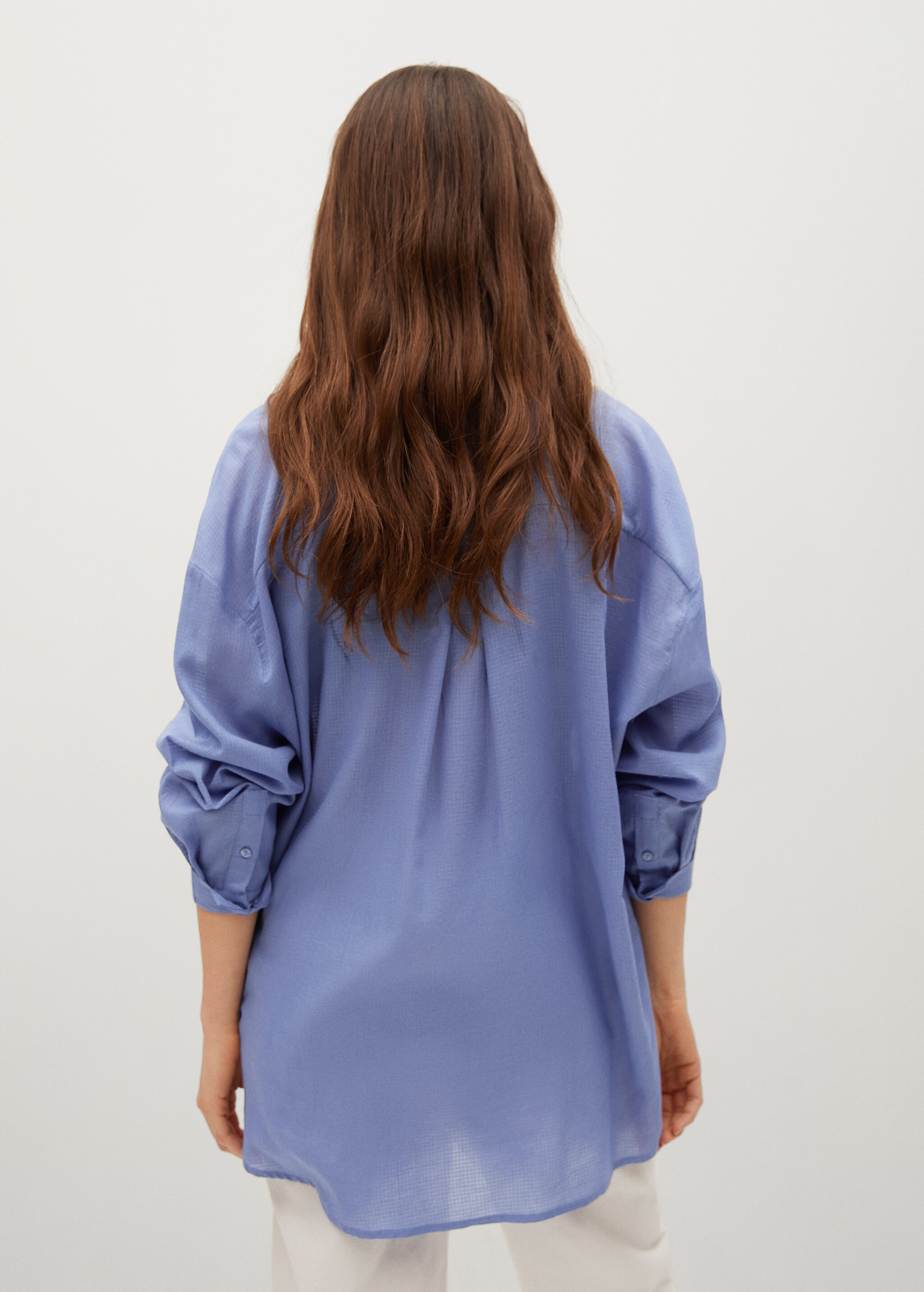 Blusa textura algodón - Reverso del artículo