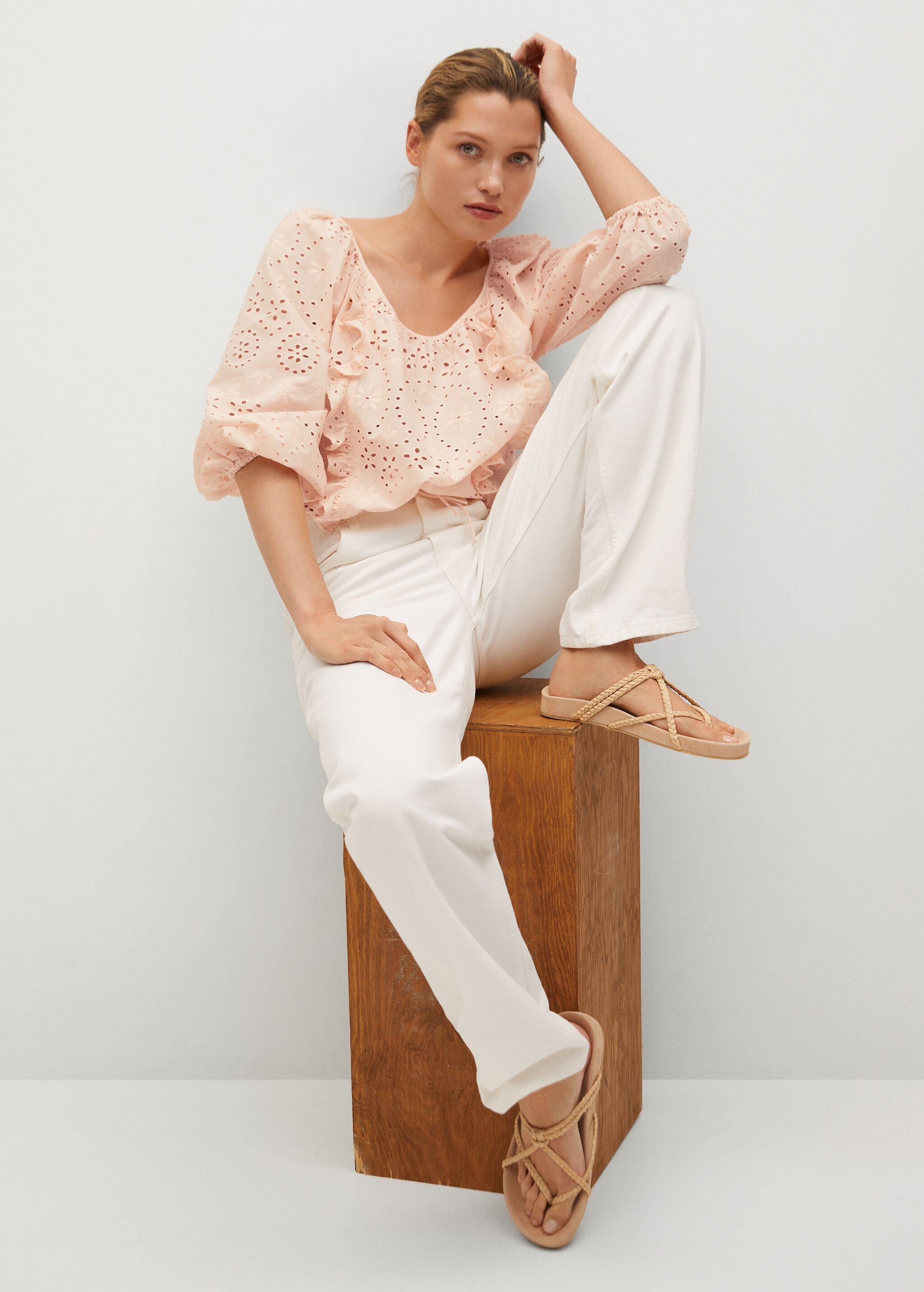 Blusa algodón bordado suizo - Detalle del artículo 3