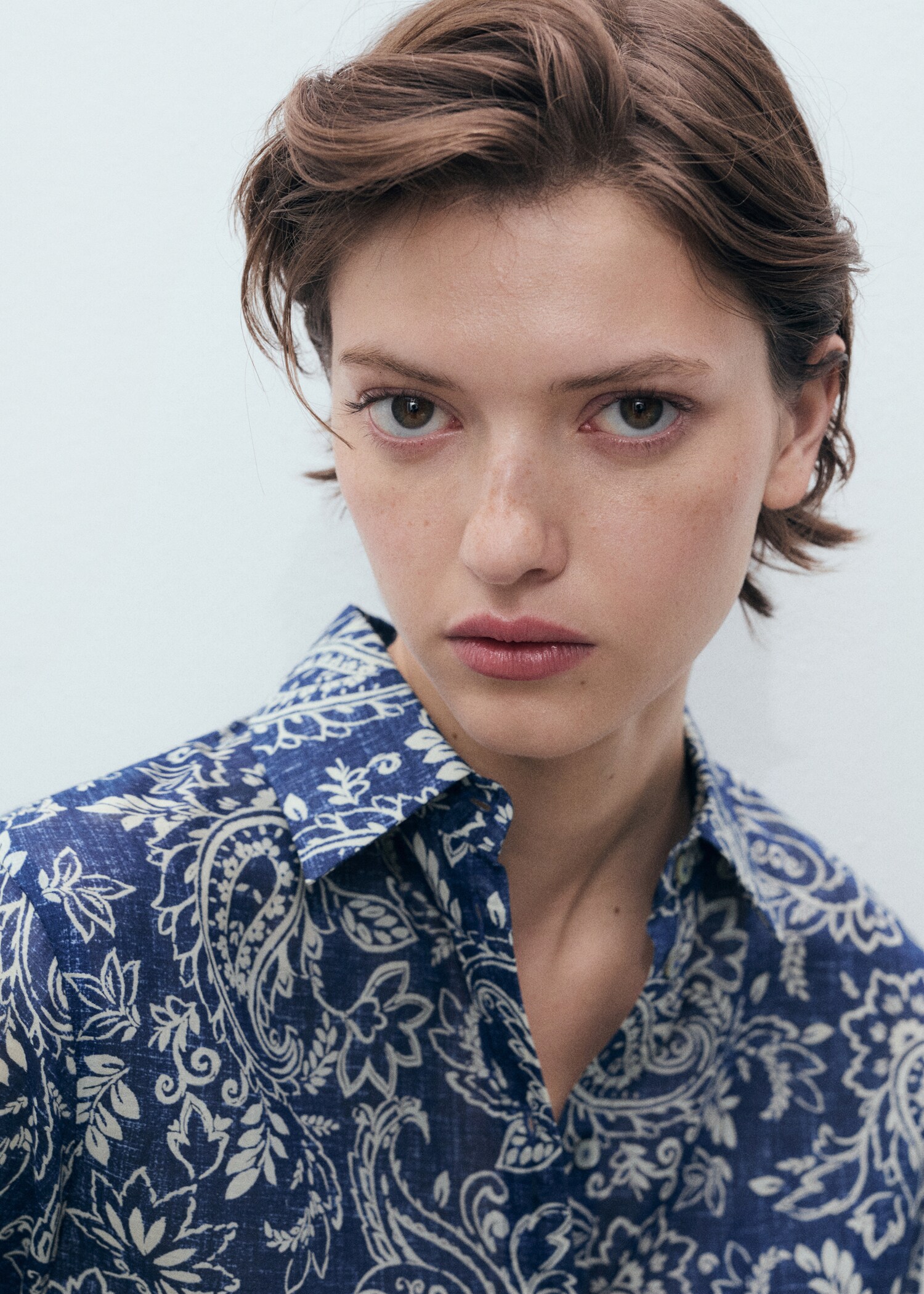 Printed cotton shirt - Details of the article 1