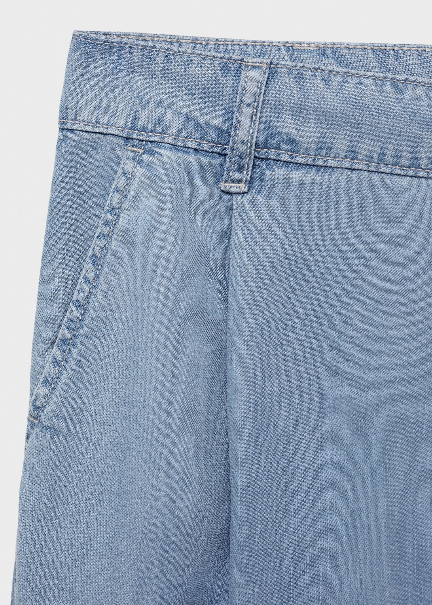 Pantalons wideleg lyocell pinces - Detall de l'article 0