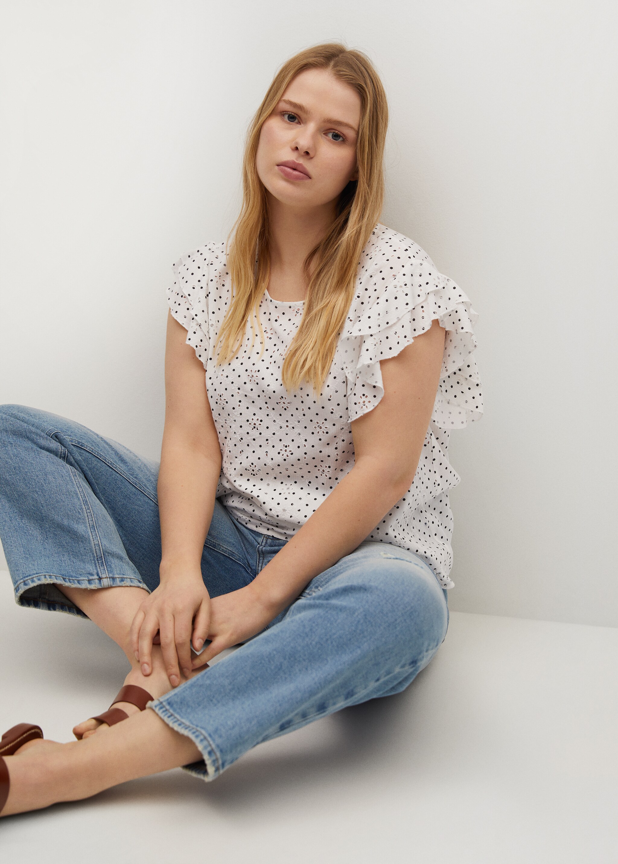 Blusa estampada bordada - Detalle del artículo 2