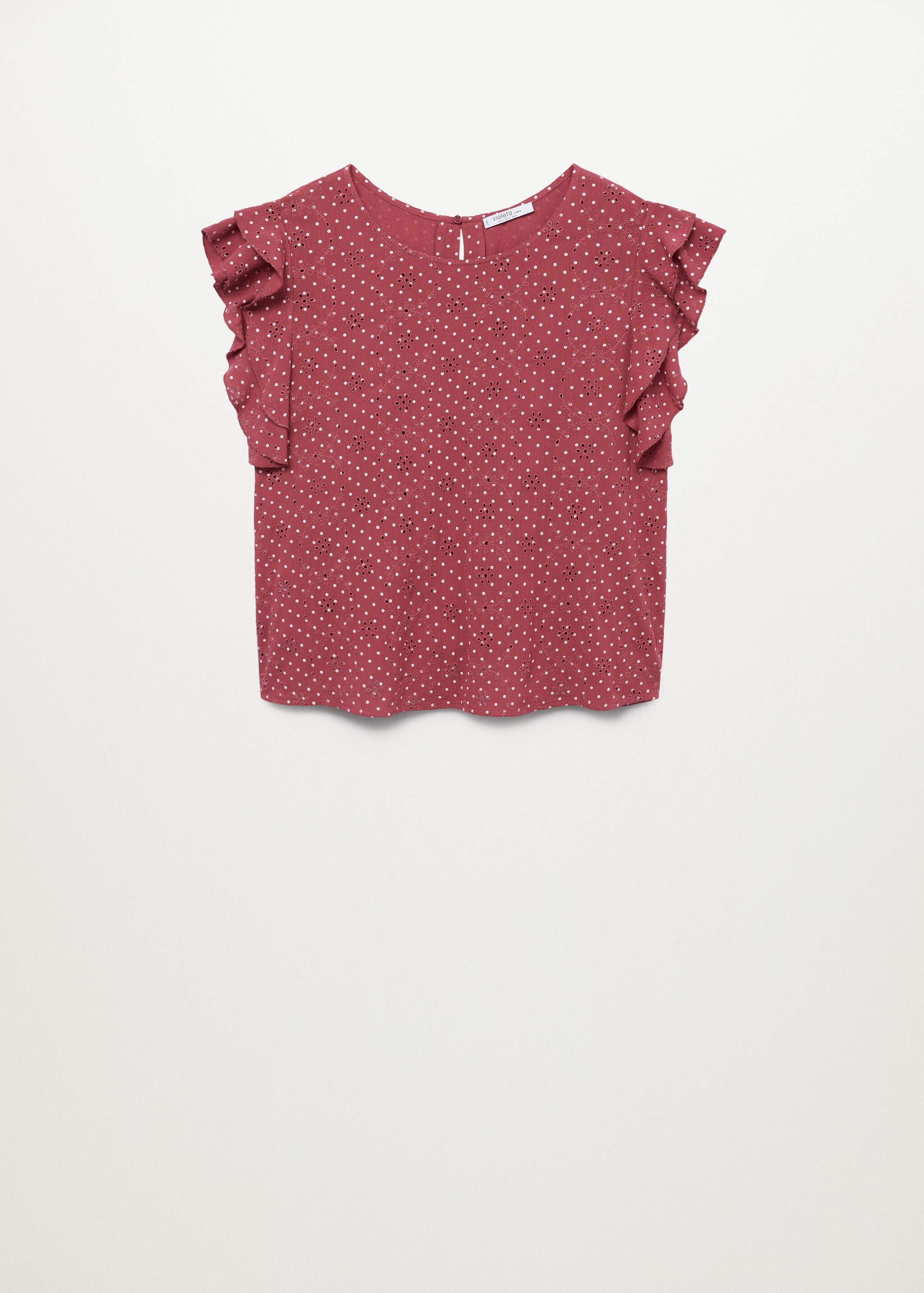 Blusa estampada bordada - Artículo sin modelo