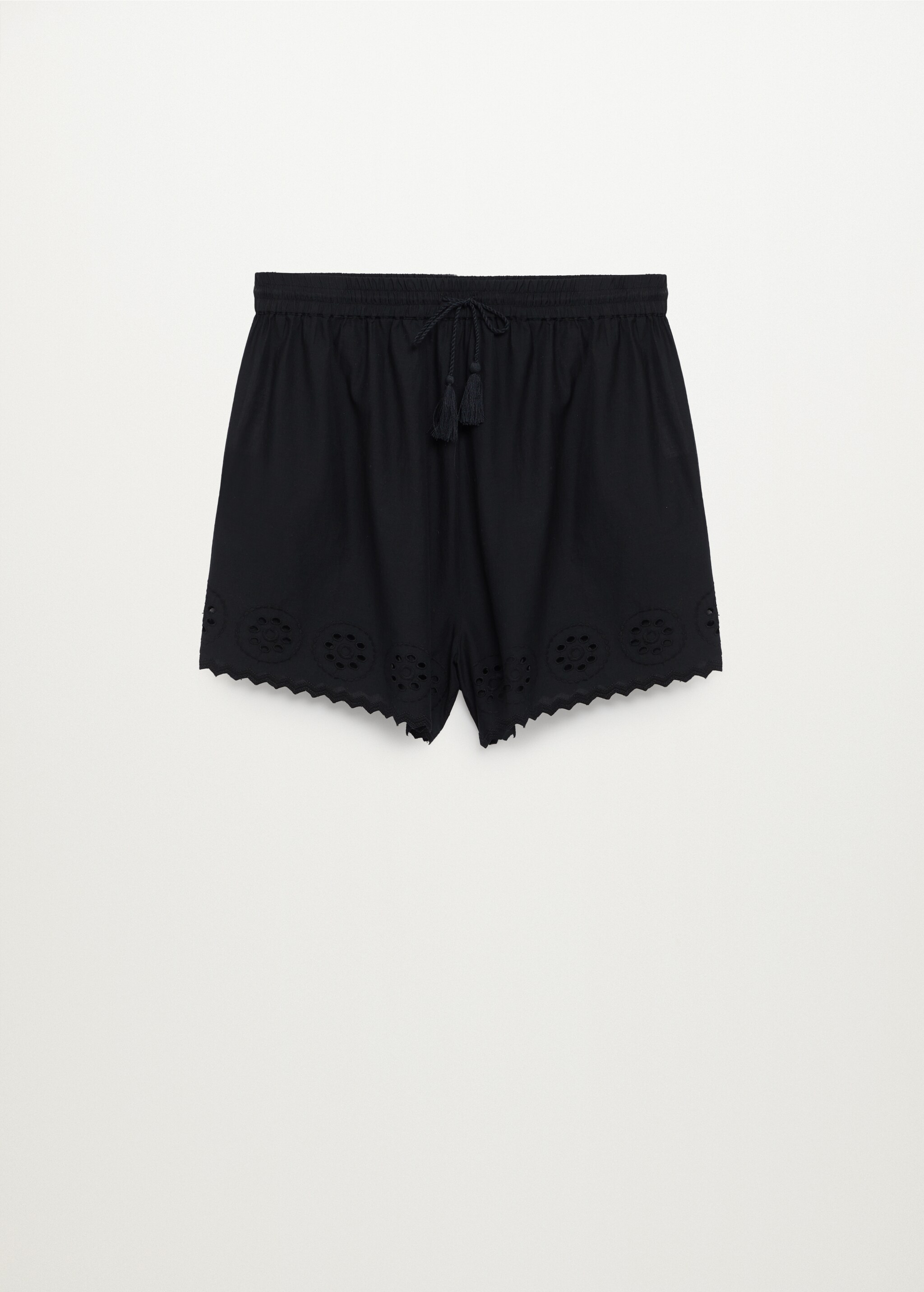 Embroidered cotton shorts - Article without model