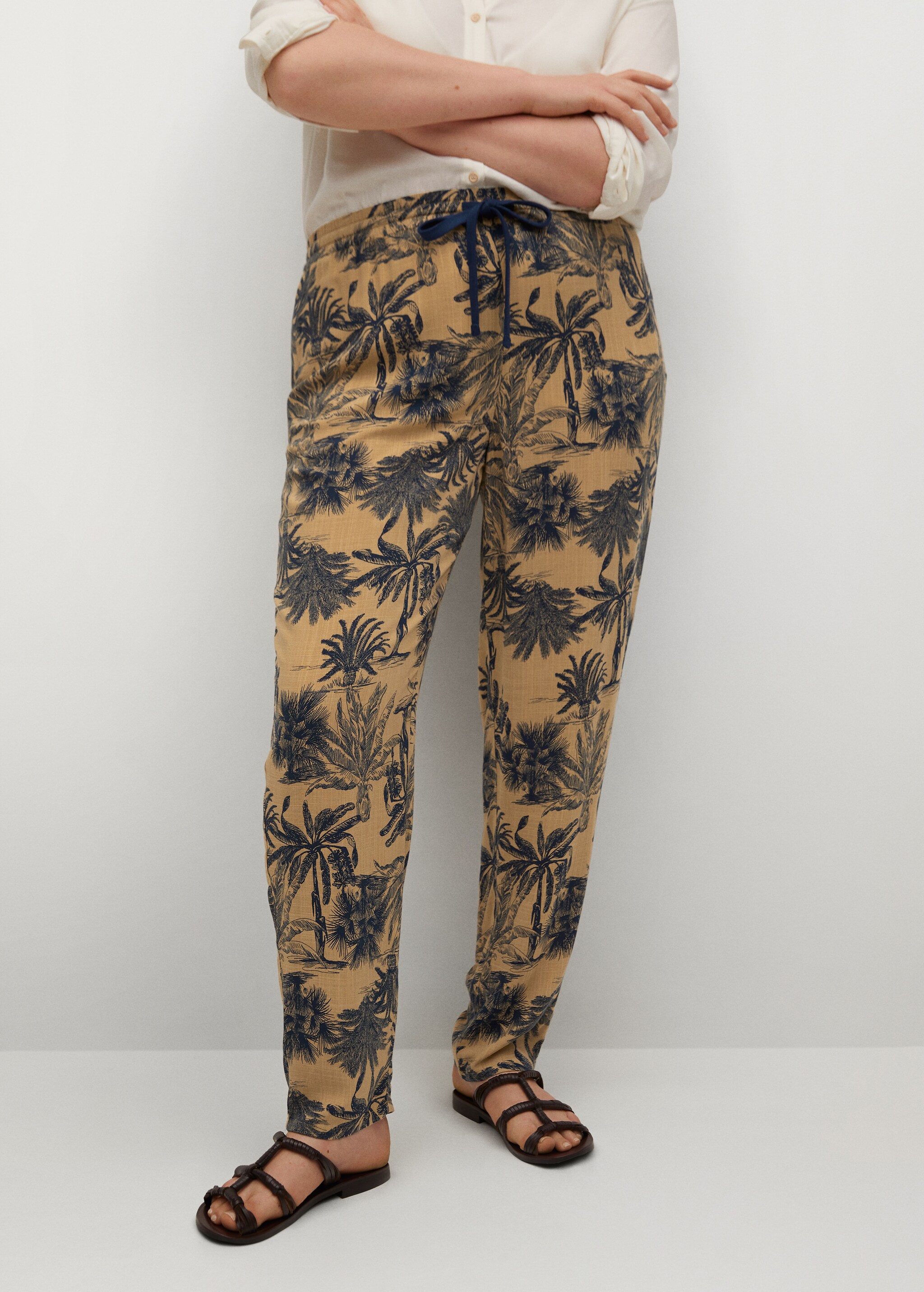 Flowy printed trousers - Medium plane