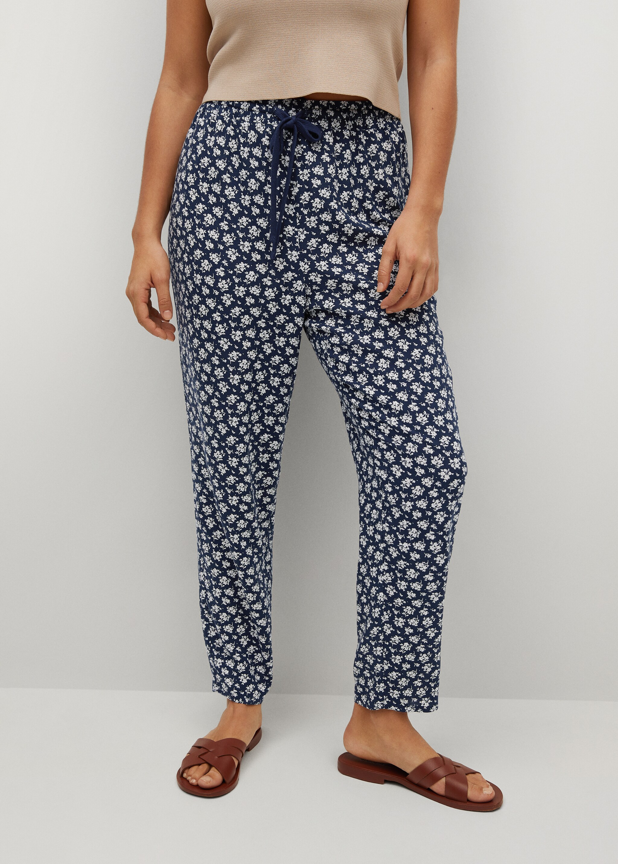 Flowy printed trousers - Medium plane