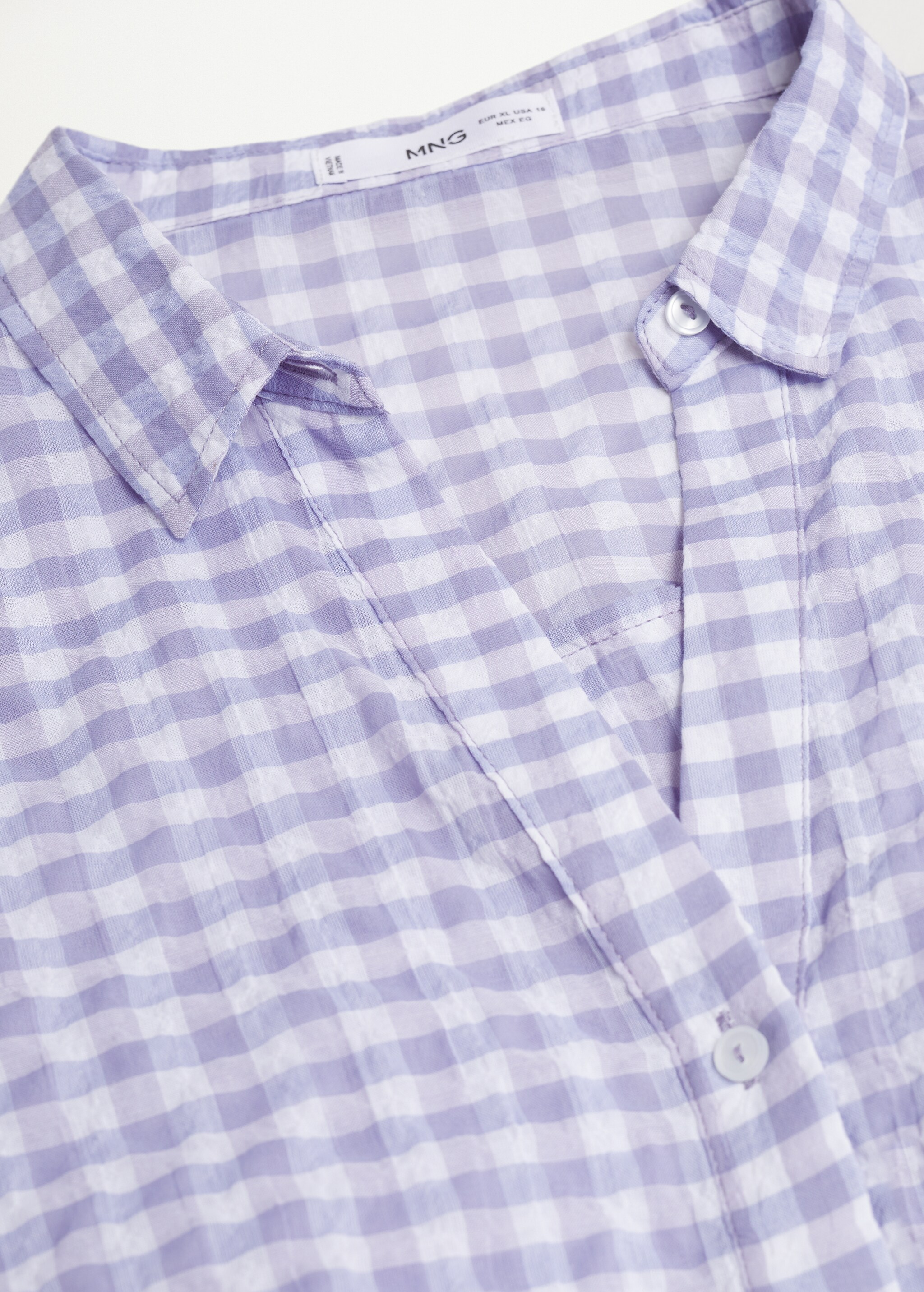 Blusa algodón cuadro vichy - Detalle del artículo 8