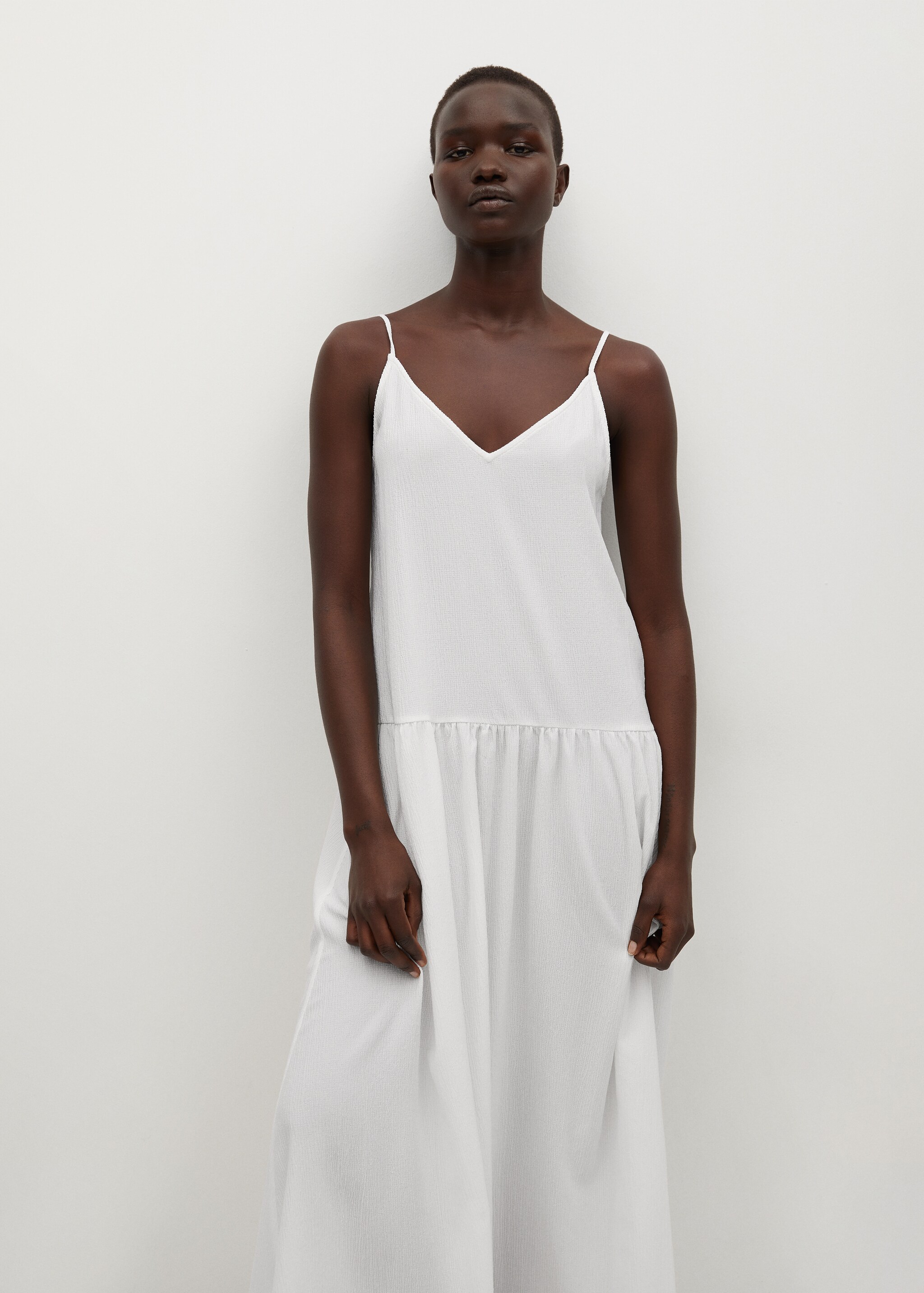 Textured midi dress - Medium plane