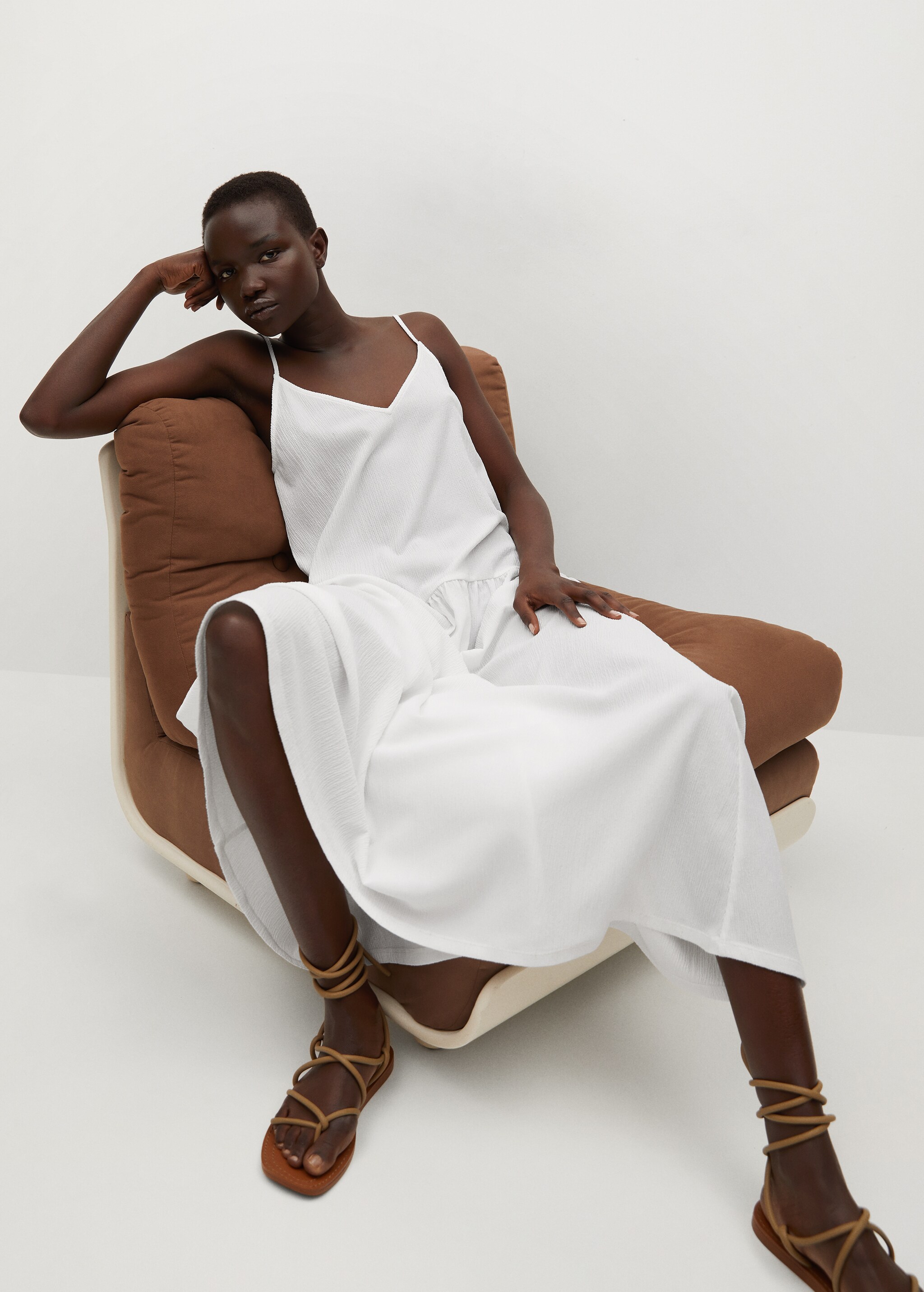 Textured midi dress - Details of the article 2