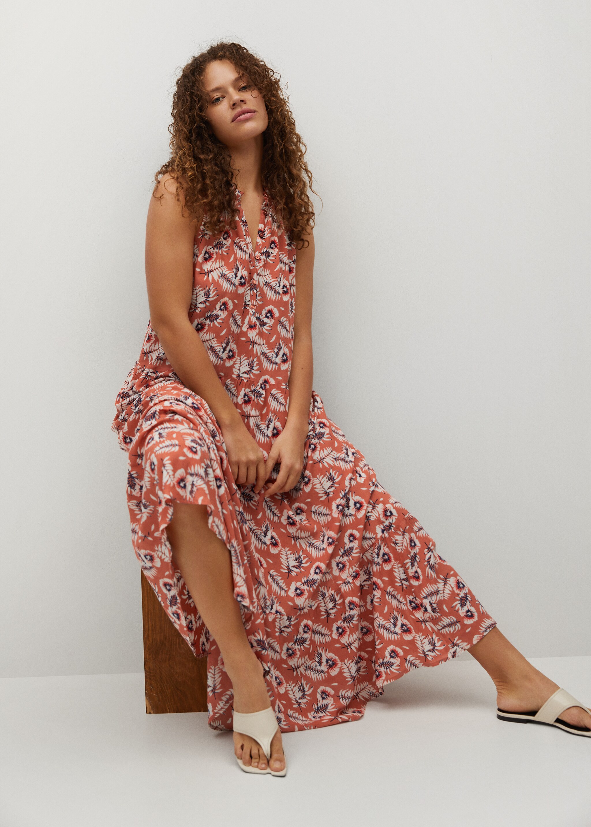 Vestido fluido estampado - Detalle del artículo 1
