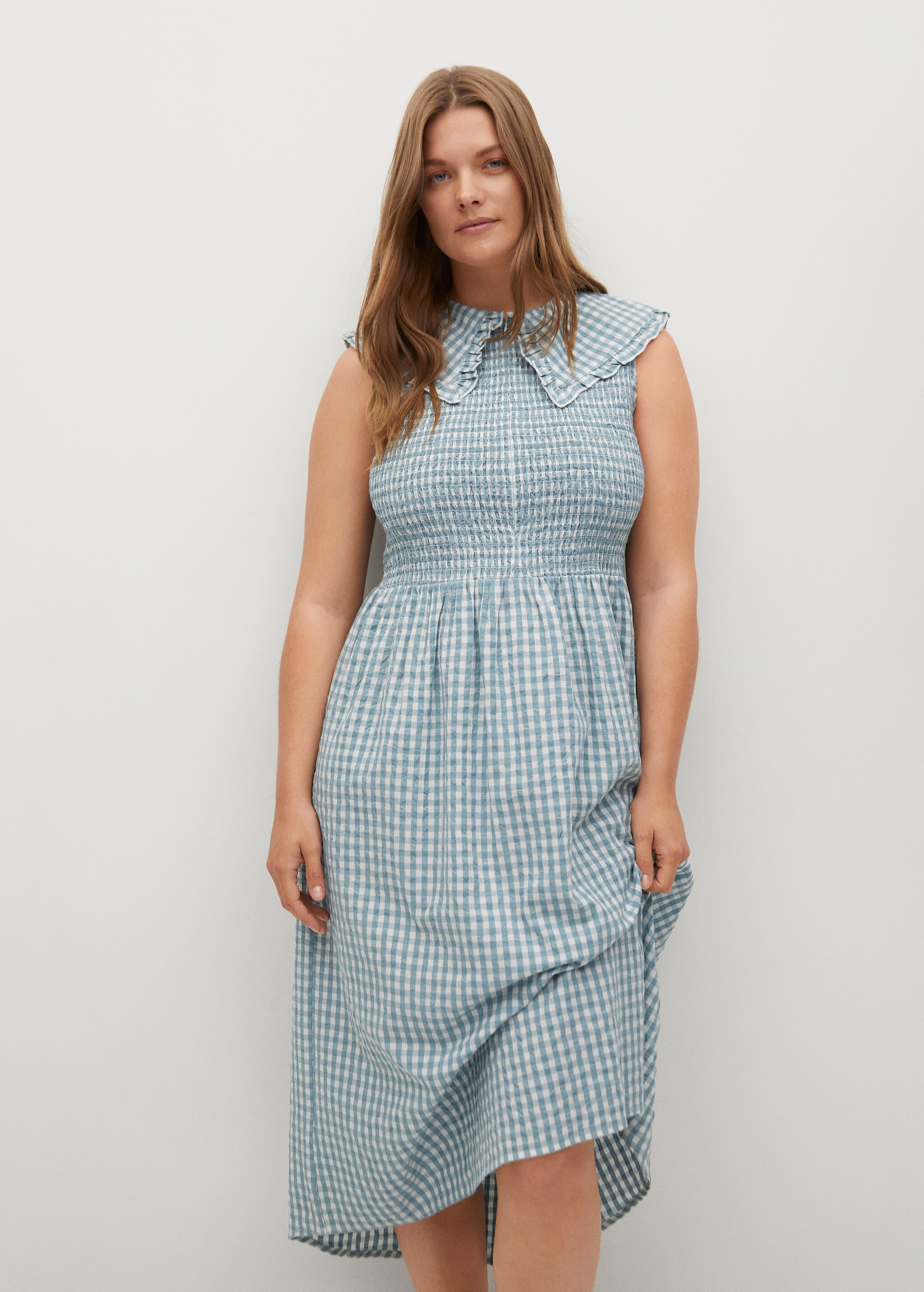 Gingham check dress - Medium plane