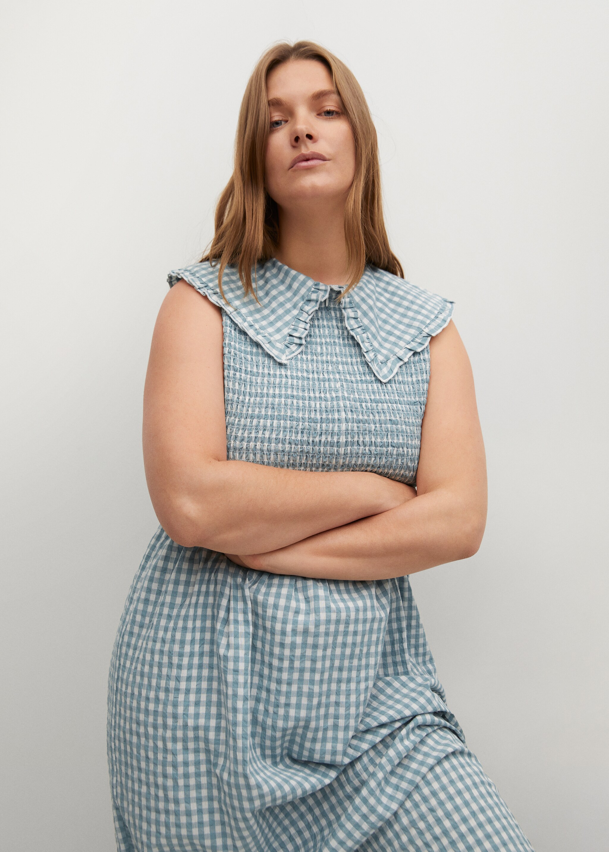 Gingham check dress - Details of the article 2