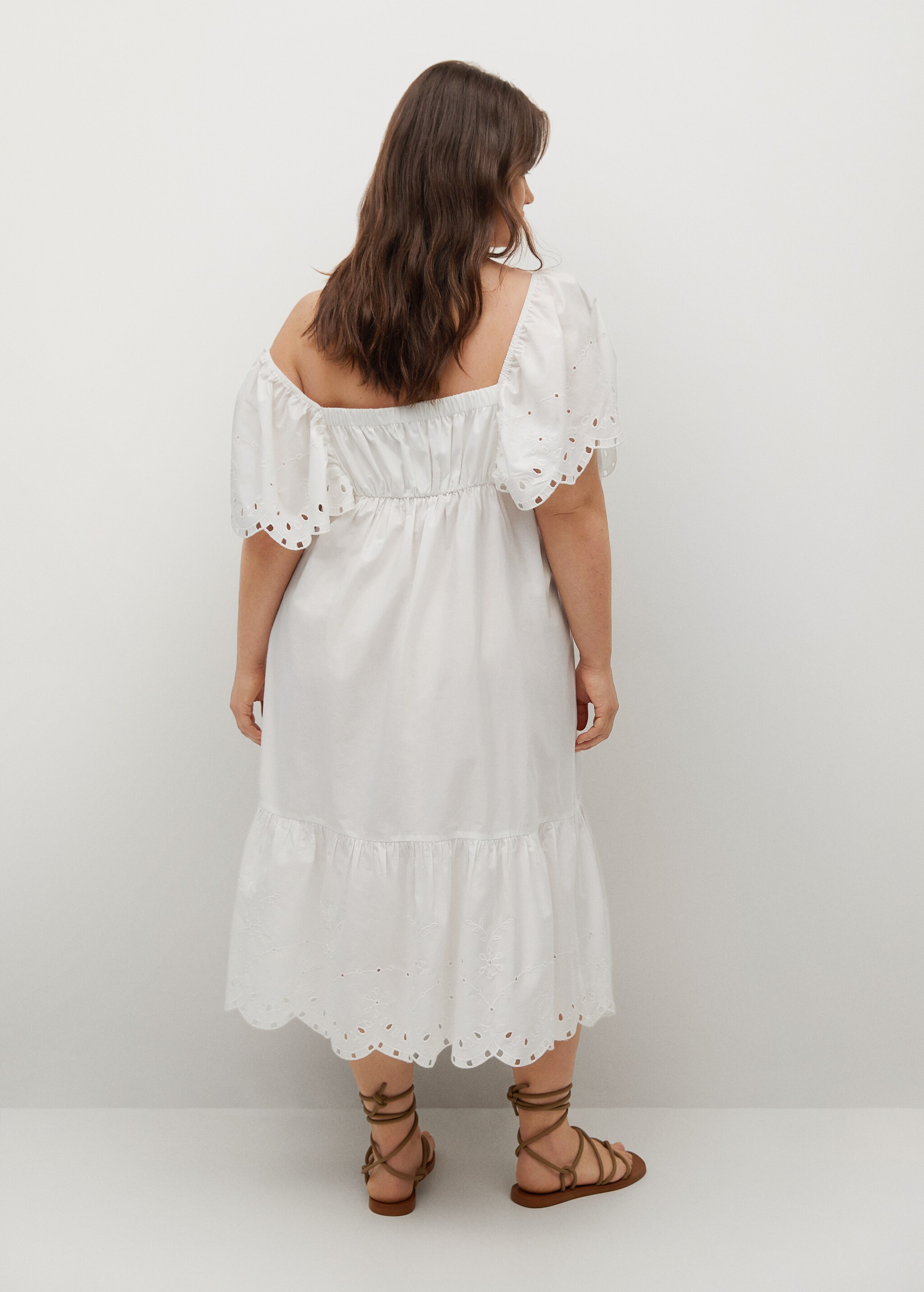 Vestido bordado algodón - Reverso del artículo