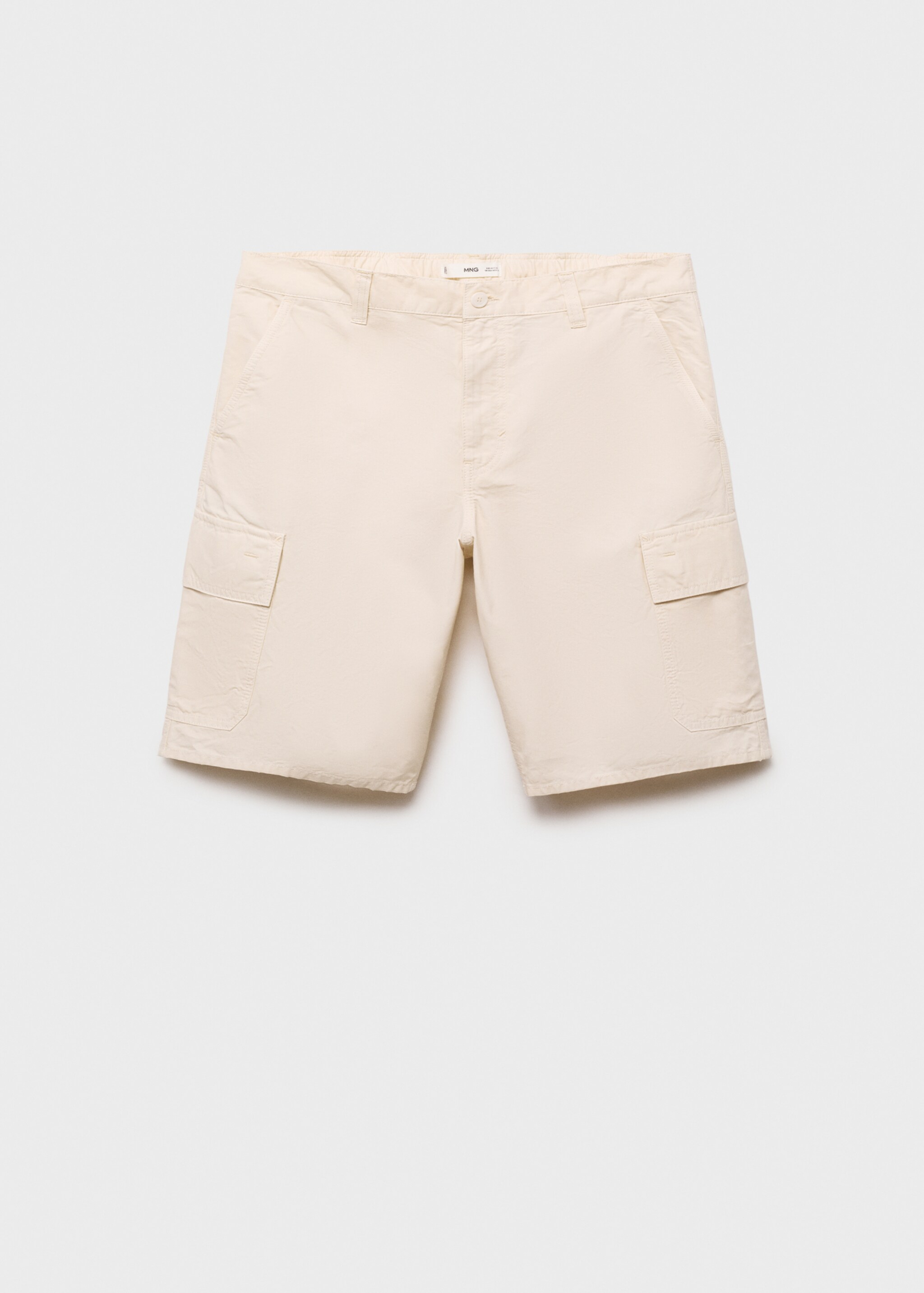 Cargo Bermuda shorts - Article without model, Ivory White. Ref: 87039205-00.