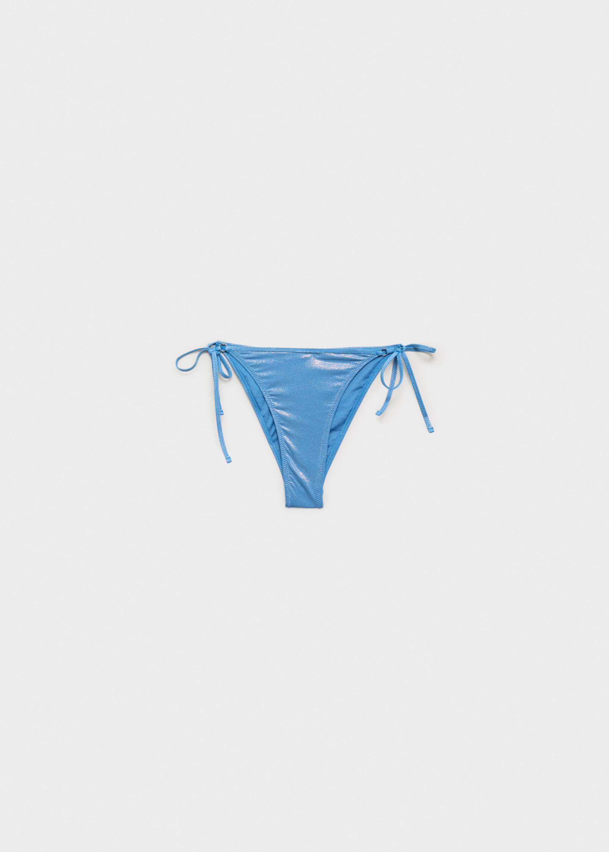 Shiny finish bikini bottom - Article without model, Sky Blue. Ref: 87039209-00.