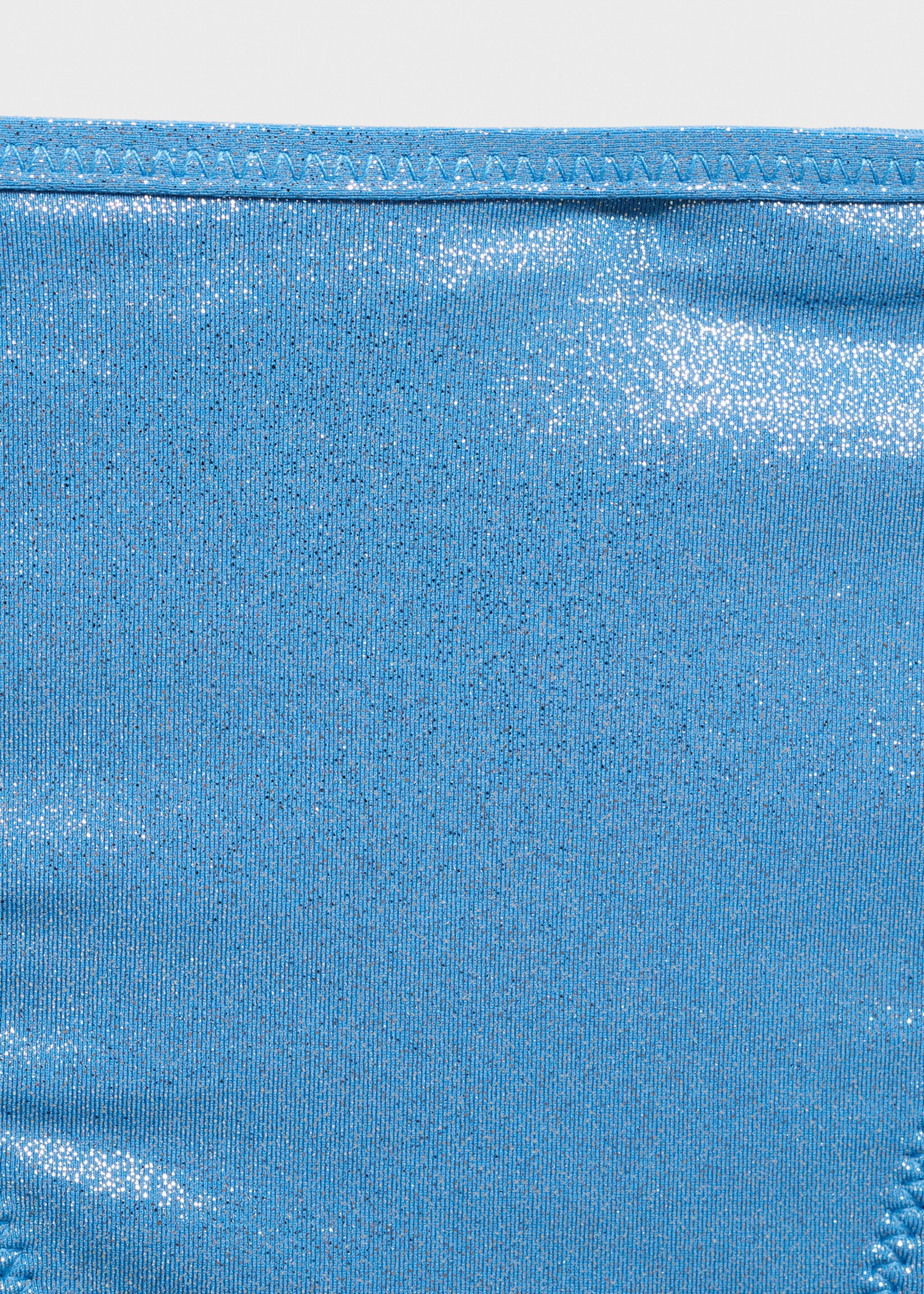 Shiny finish bikini bottom - Details of the article 8, Sky Blue. Ref: 87039209-00.