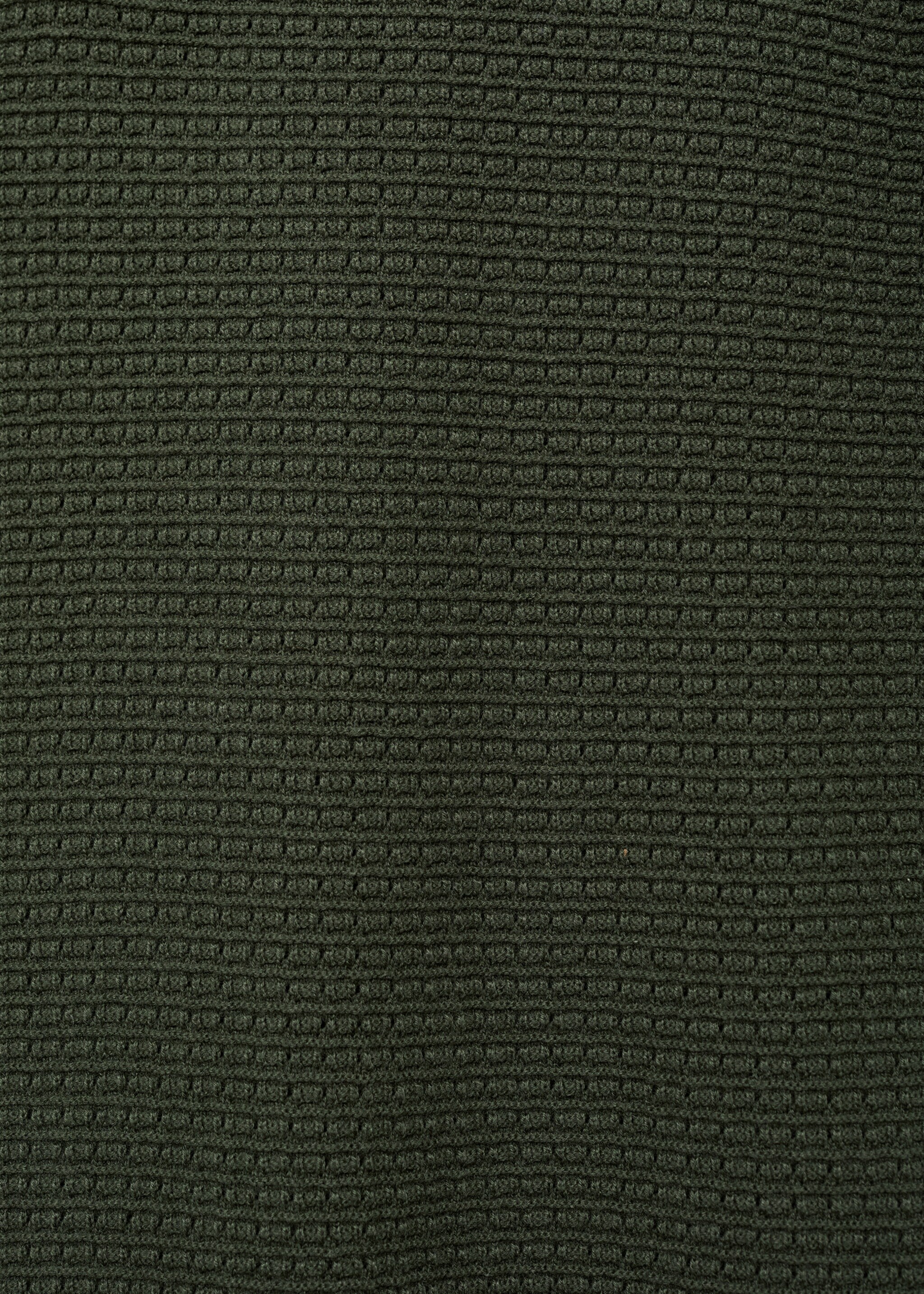 Openwork cotton knitte polo shirt - Details of the article 0, Khaki. Ref: 87039212-00.