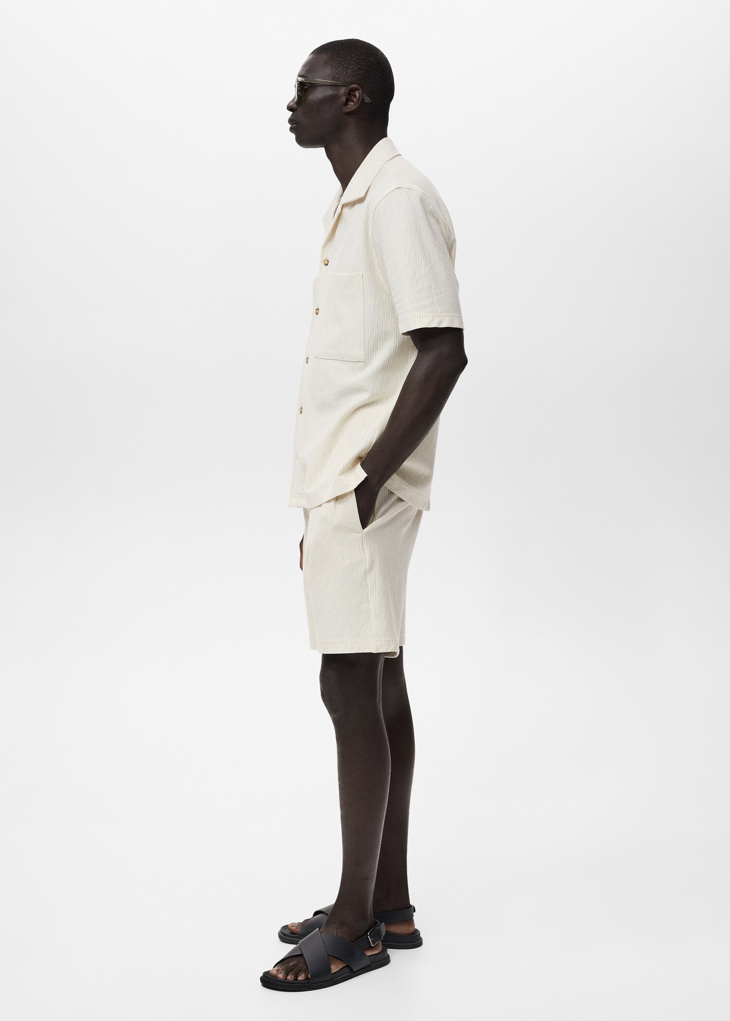 Gestreiftes Baumwollhemd - Detail des Artikels 2