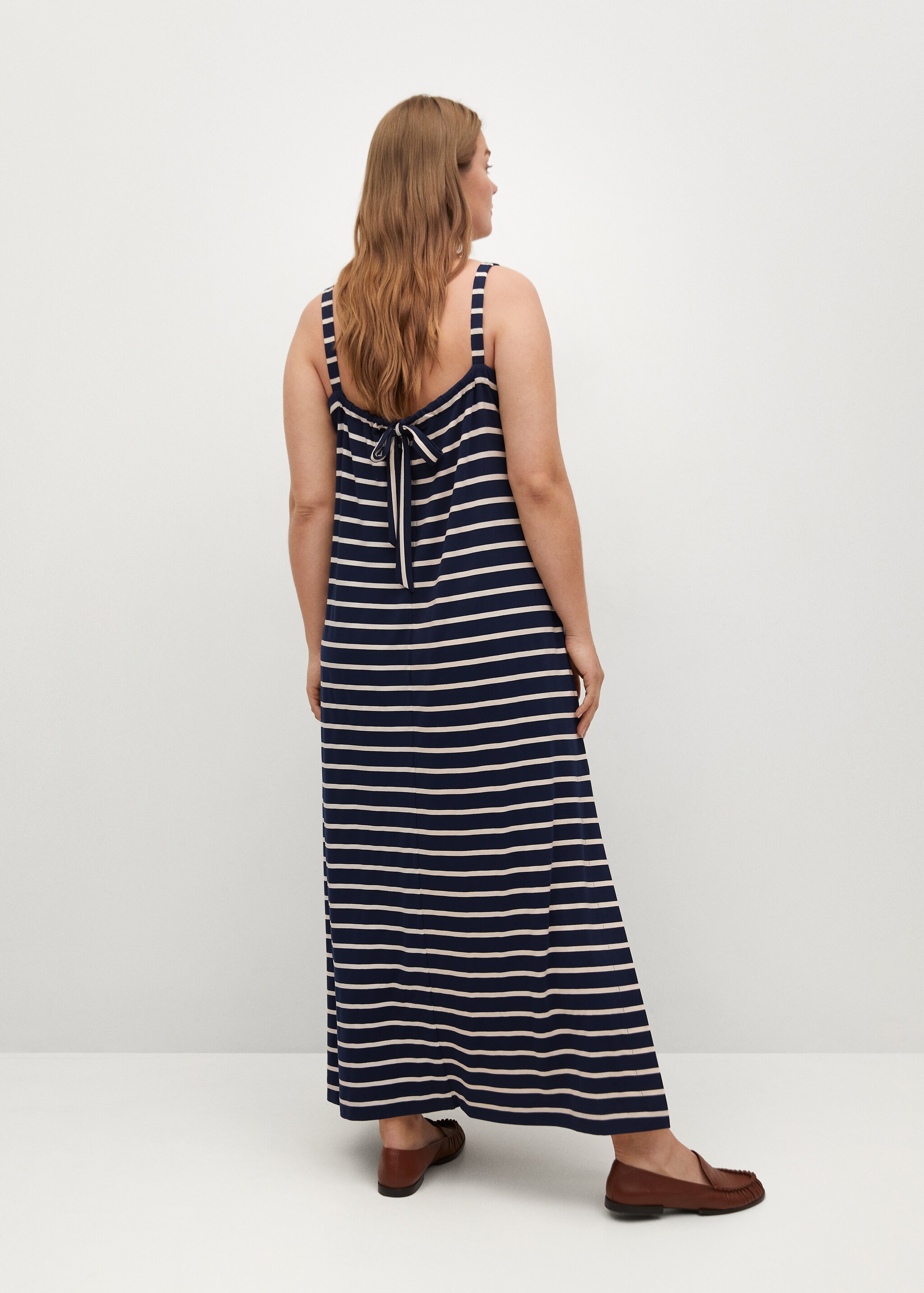 Vestido punto rayas - Reverso del artículo