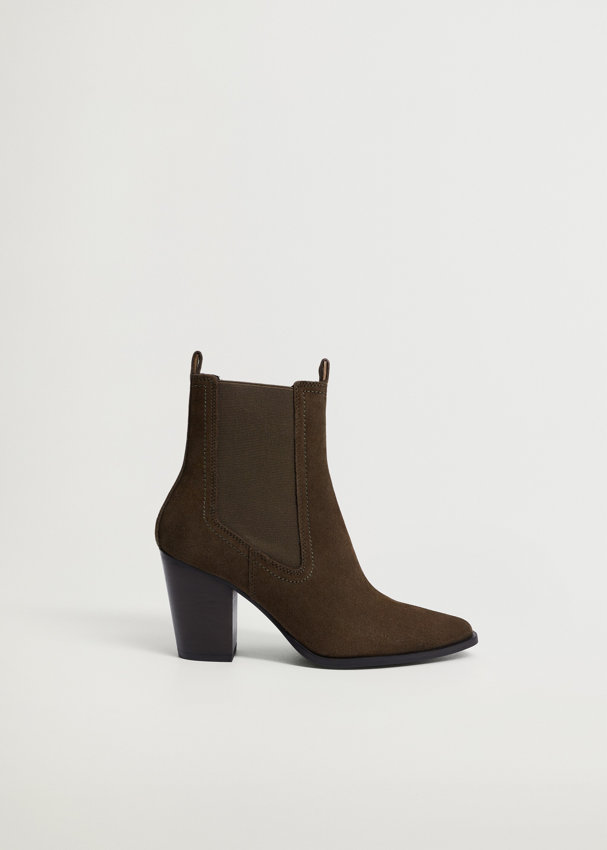 Heeled leather ankle boot - Article without model