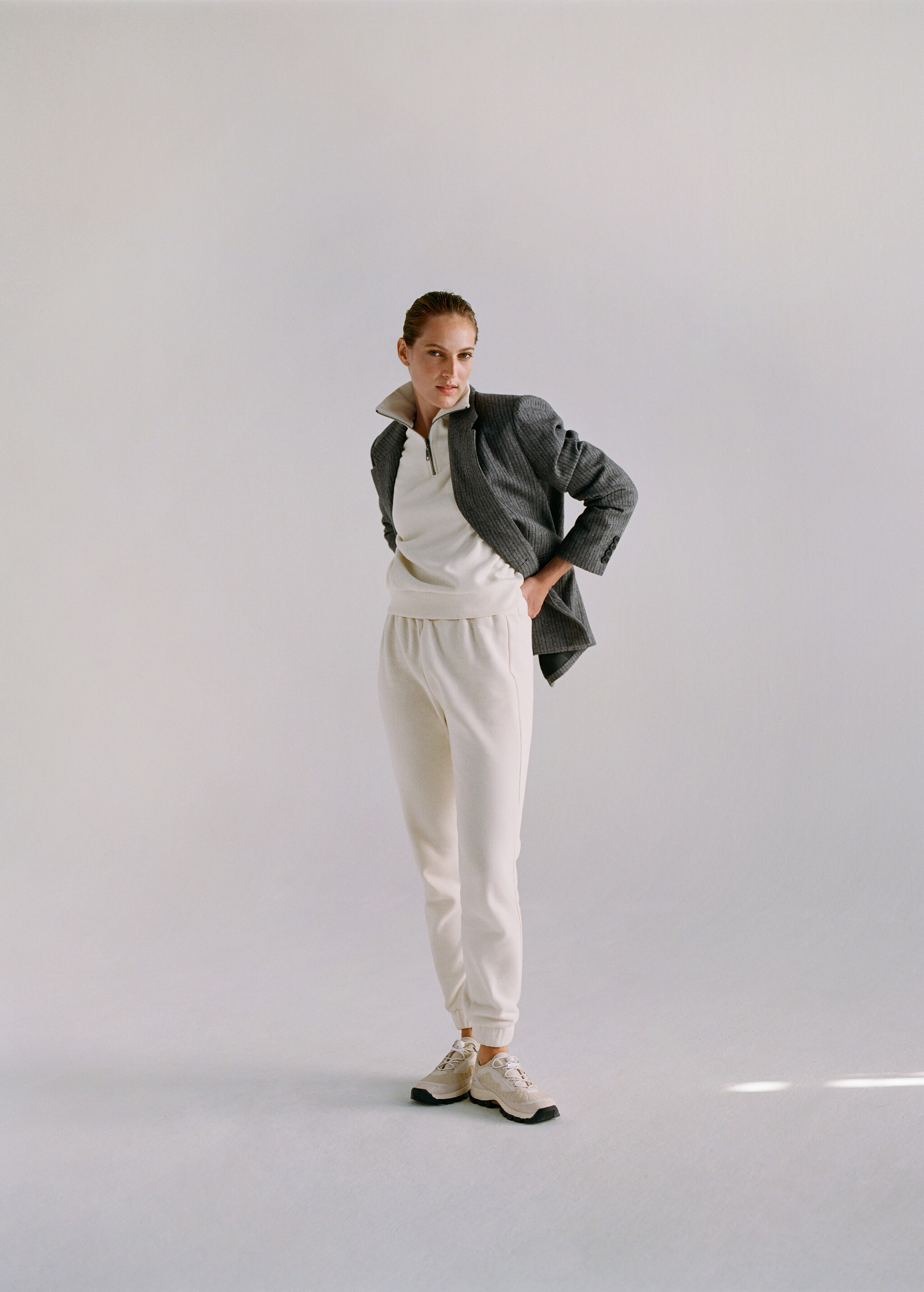 Elastic waist cotton pants - Details of the article 6