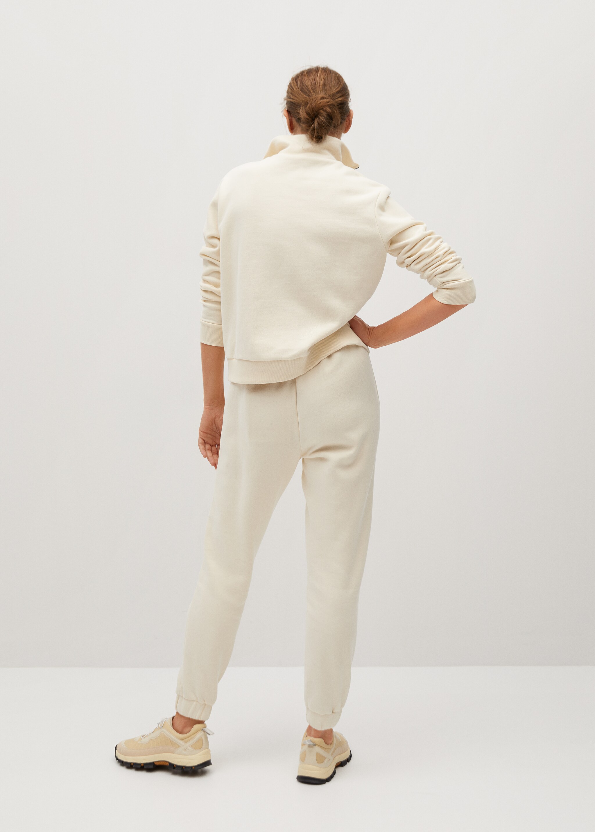 Elastic waist cotton pants - Reverse of the article