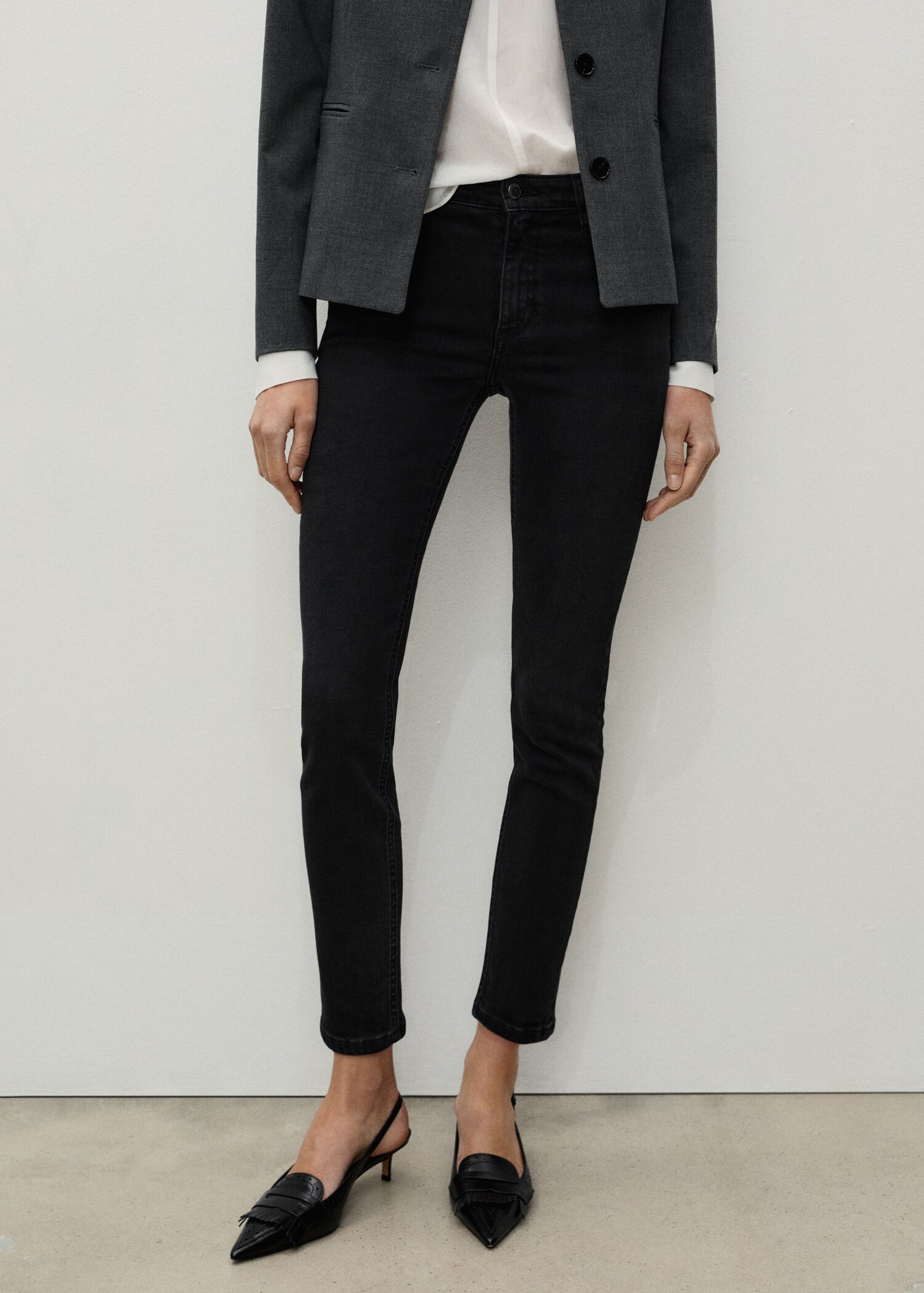 Jean skinny taille normale - Plan moyen