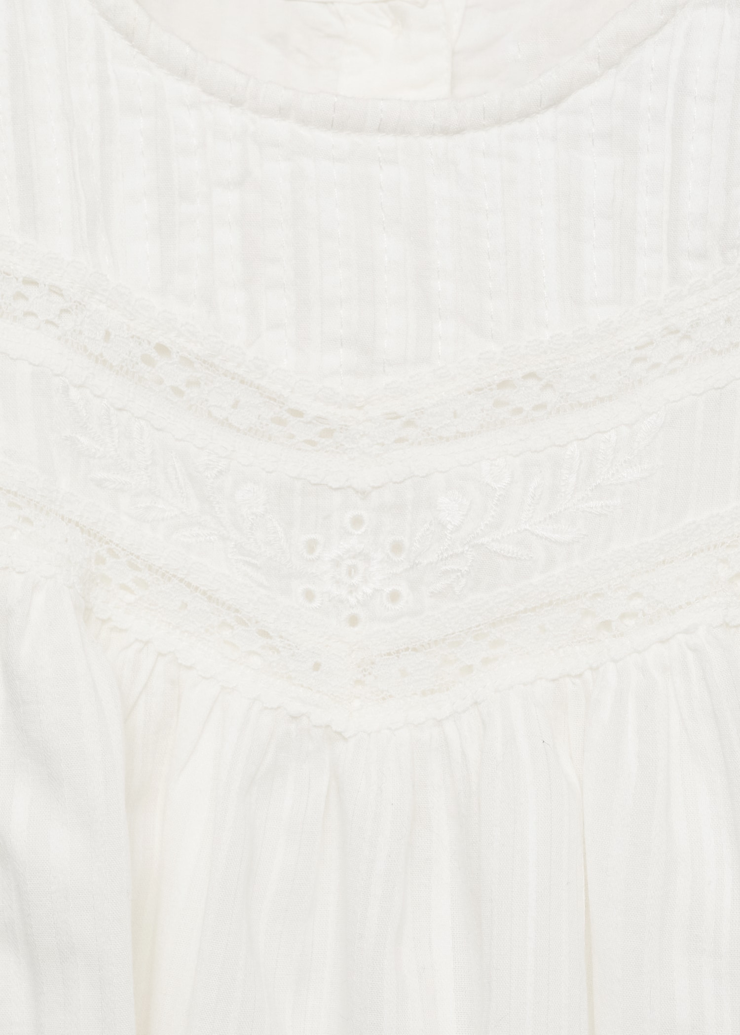 Embroidered cotton blouse - Details of the article 8