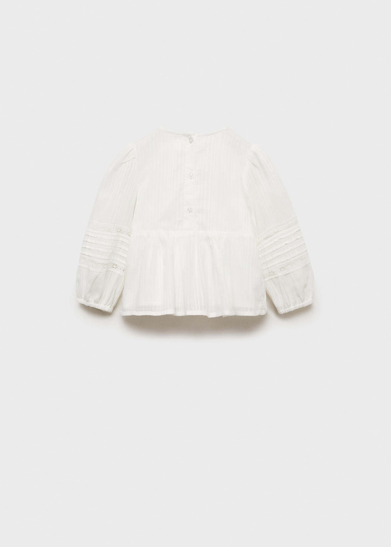 Embroidered cotton blouse - Reverse of the article