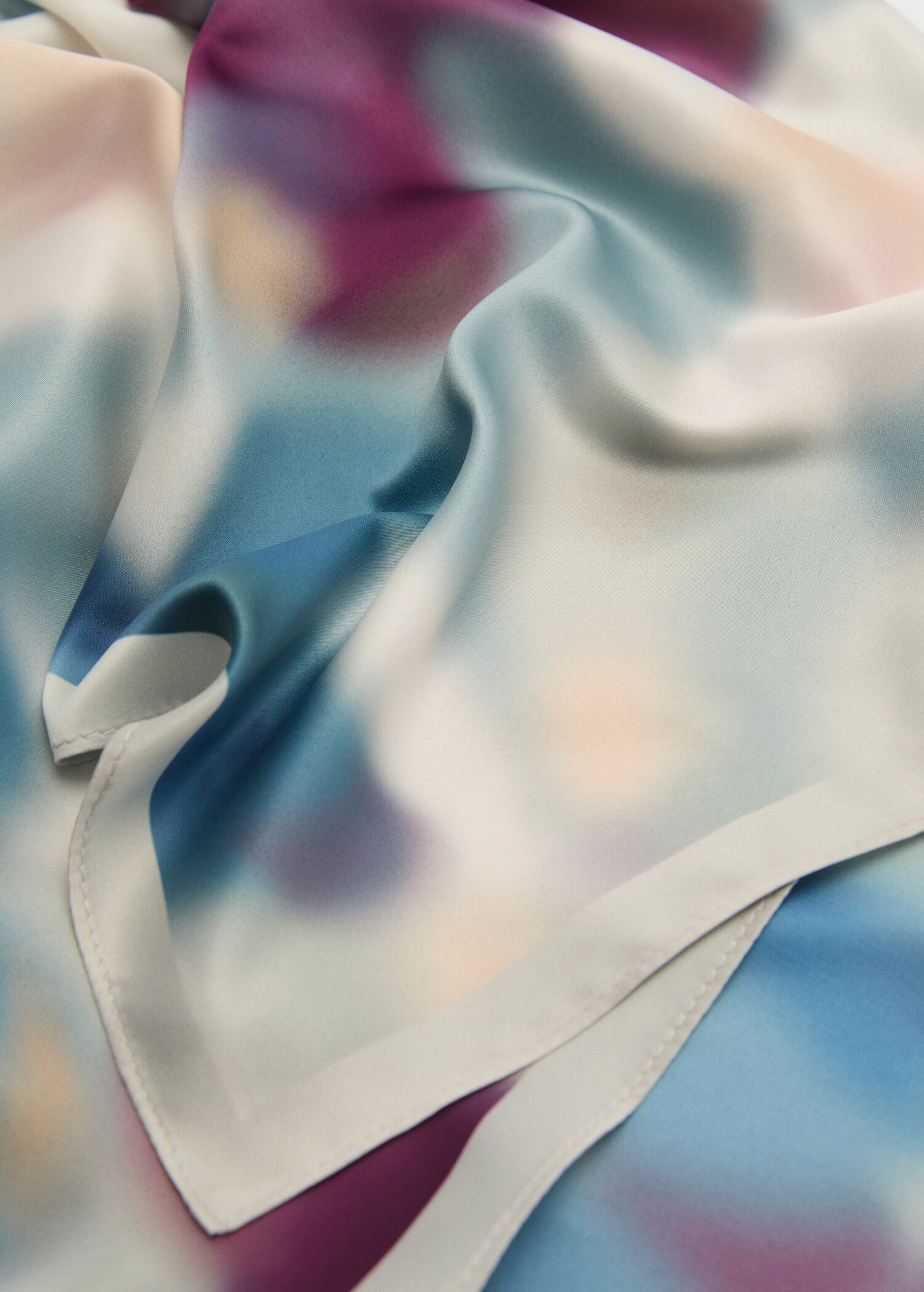 Flowers printed scarf - Medium plane