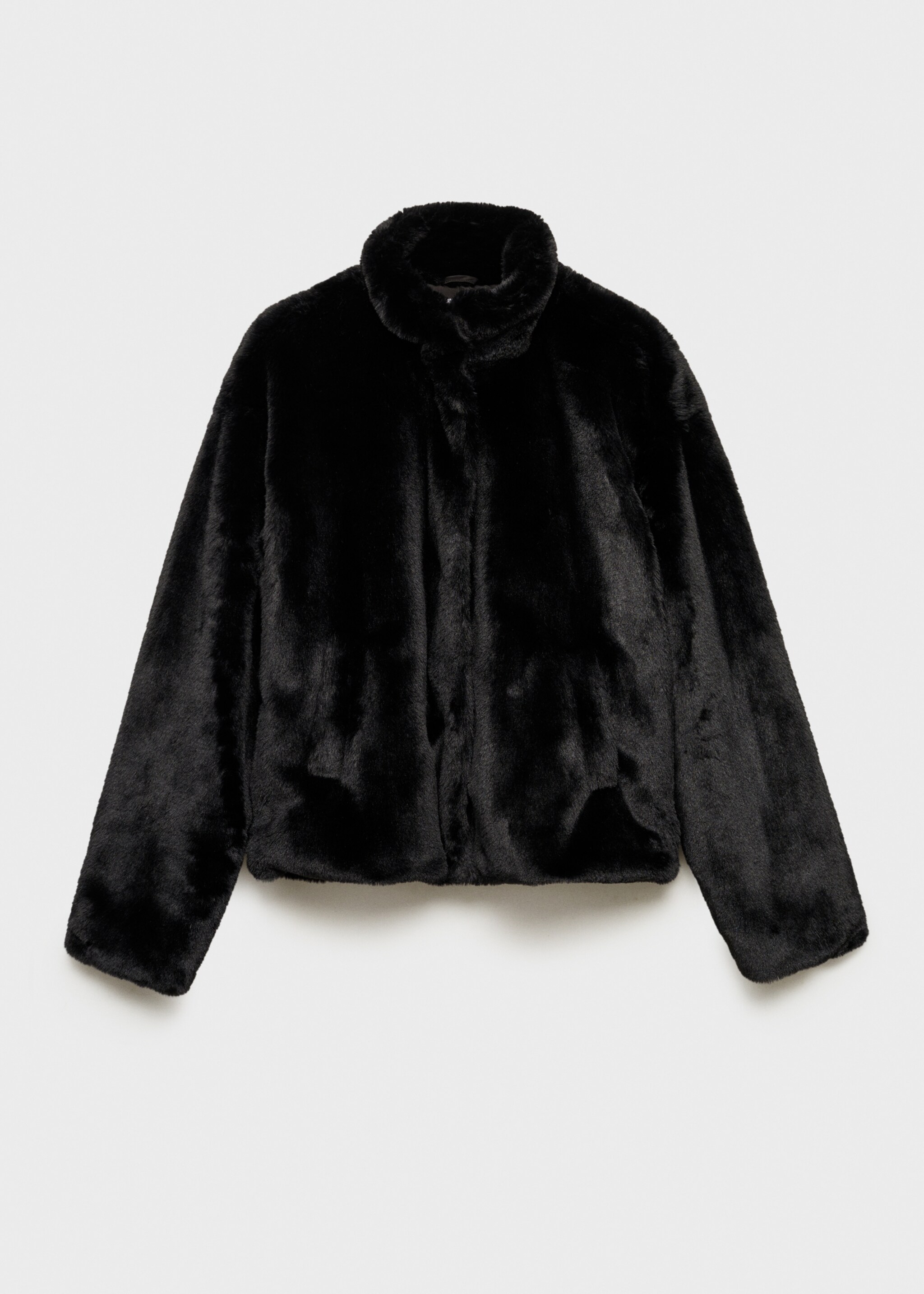 Abrigo pelo cremallera - Artículo sin modelo, Negro. Ref: 87040259-00.