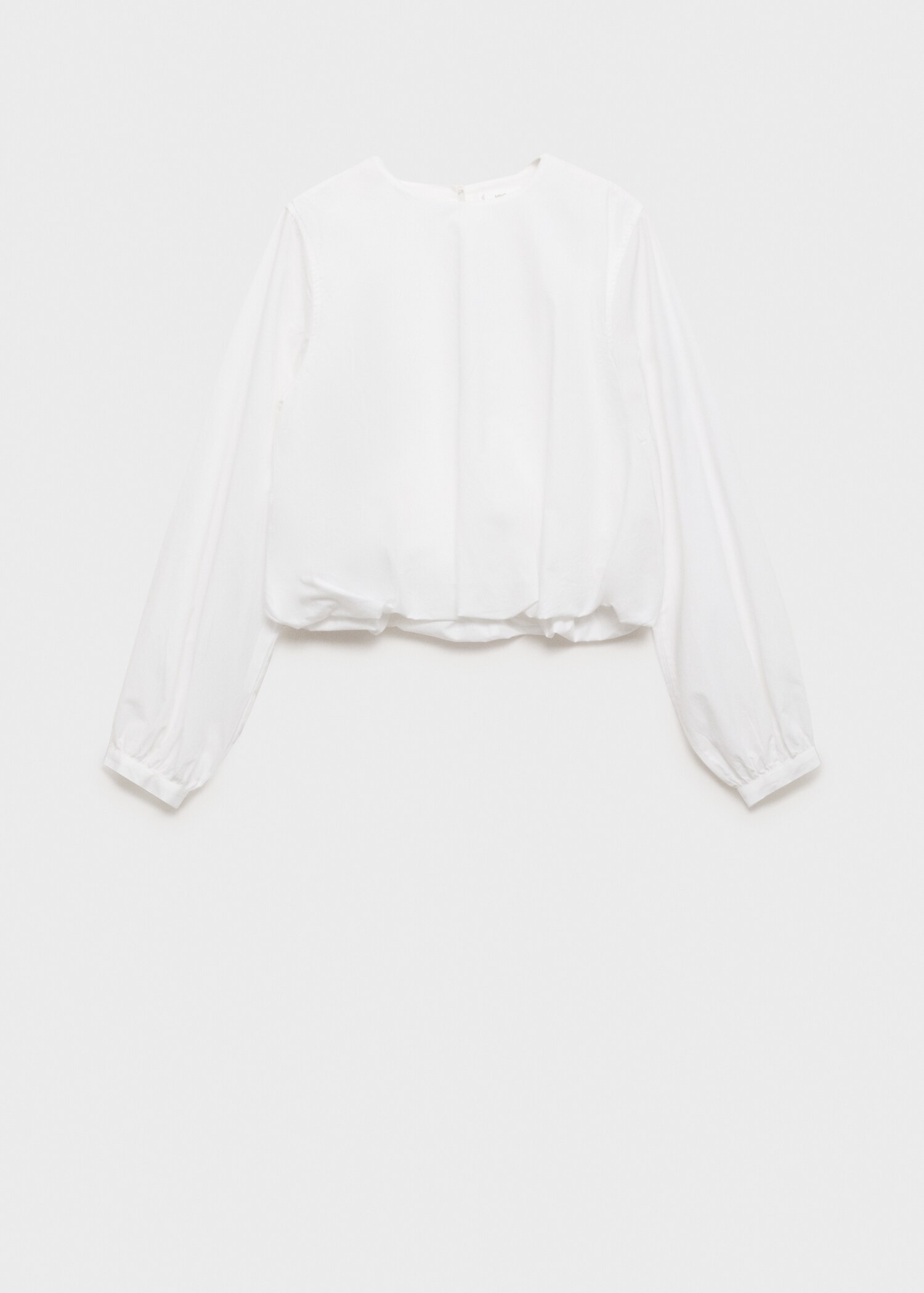 Puffed poplin shirt - Article without model