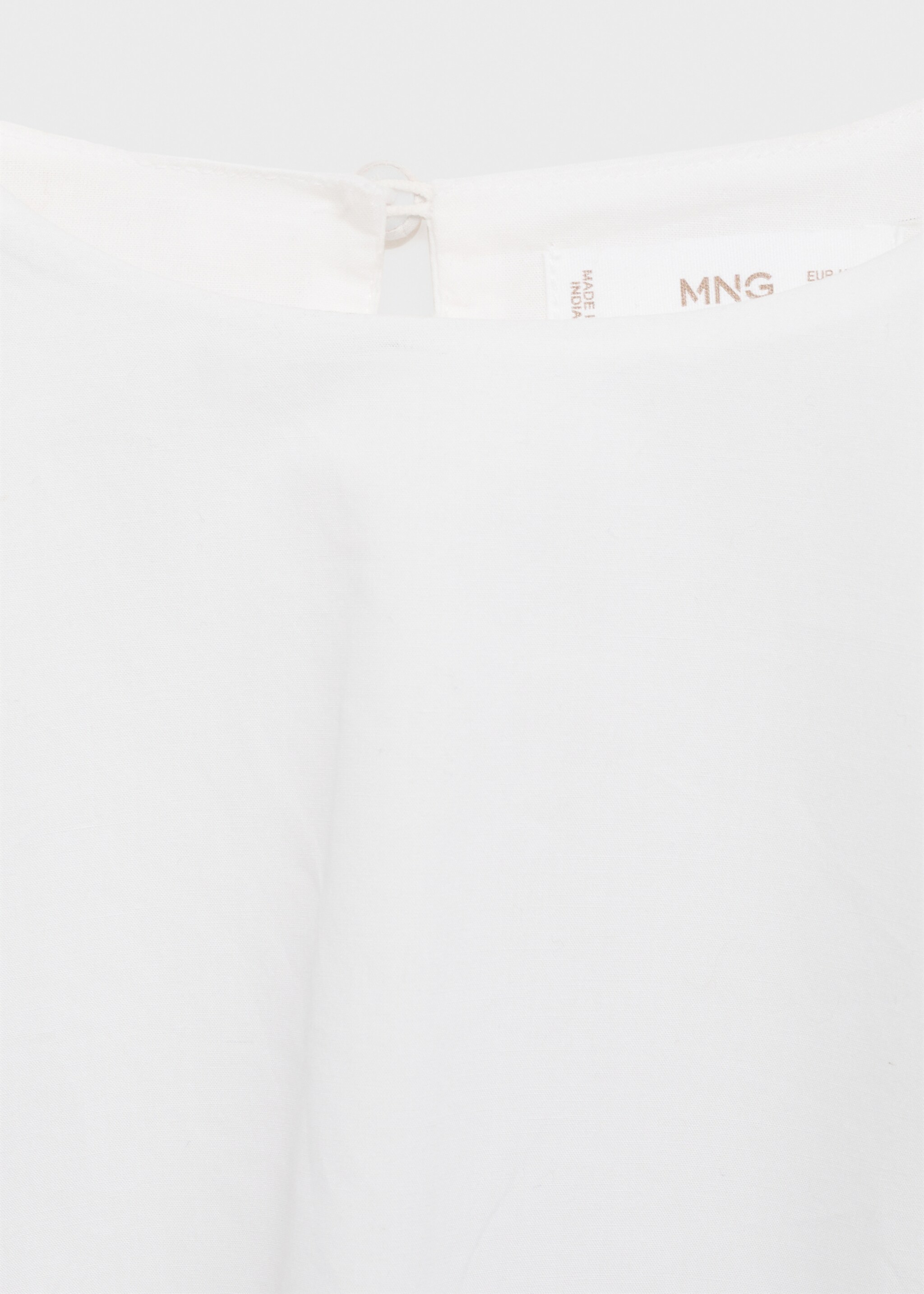 Puffed poplin shirt - Details of the article 8, Off White. Ref: 87040262-00.