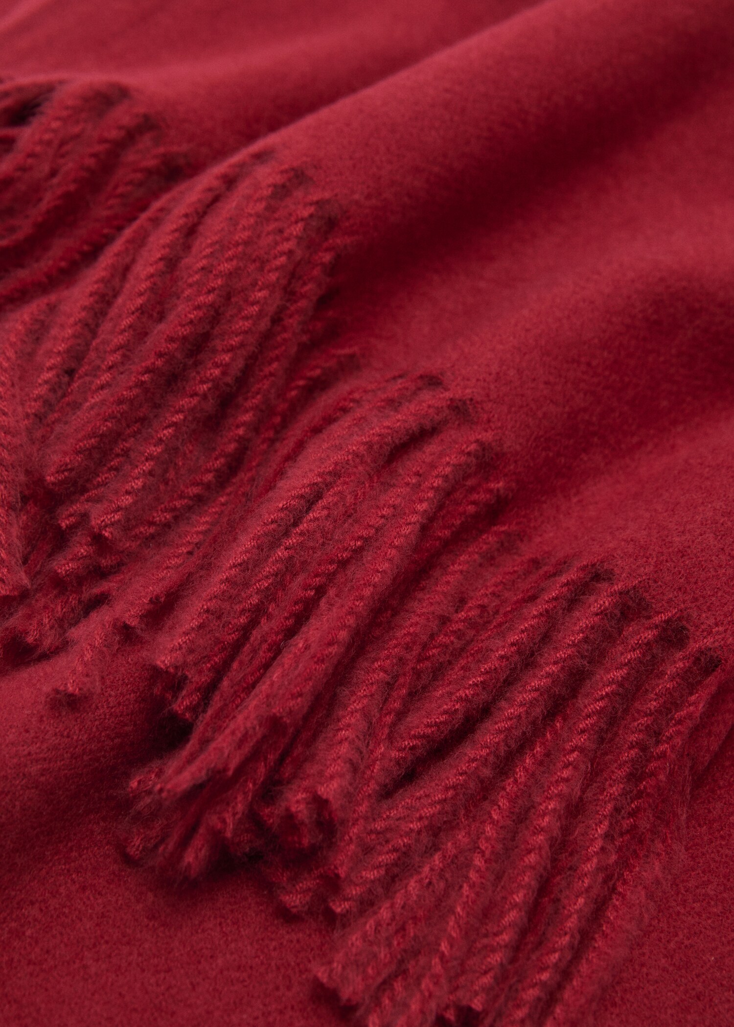 Fringed edge scarf - Medium plane