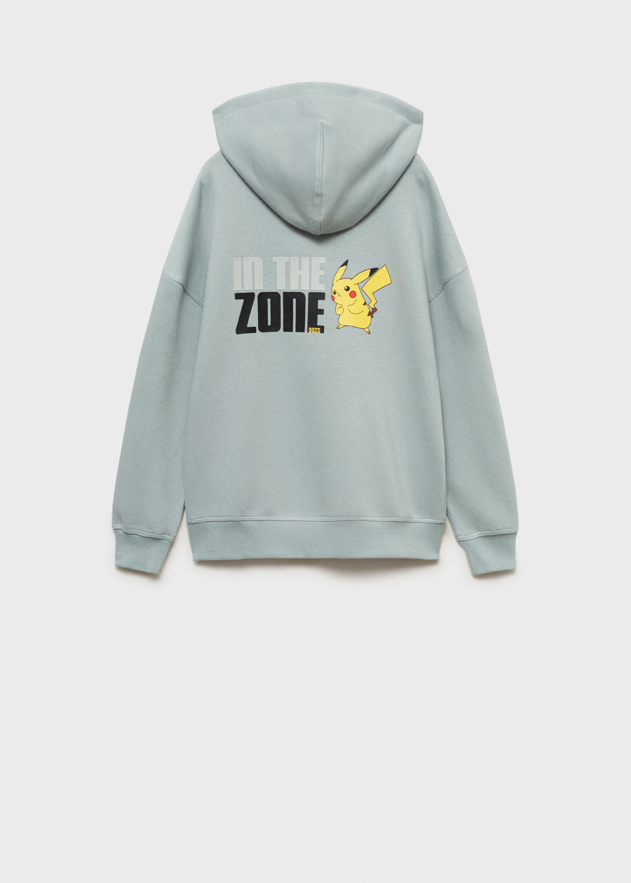 Pokemon Sweatshirt - Reverse of the article, Aqua Green. Ref: 87040265-00.