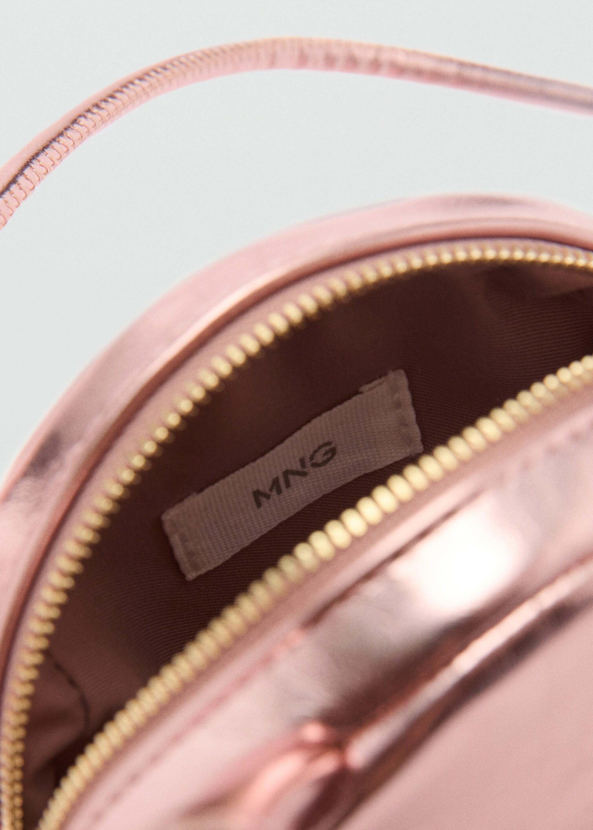 Metallic teddy bear bag - Details of the article 2, Pink. Ref: 87040267-00.