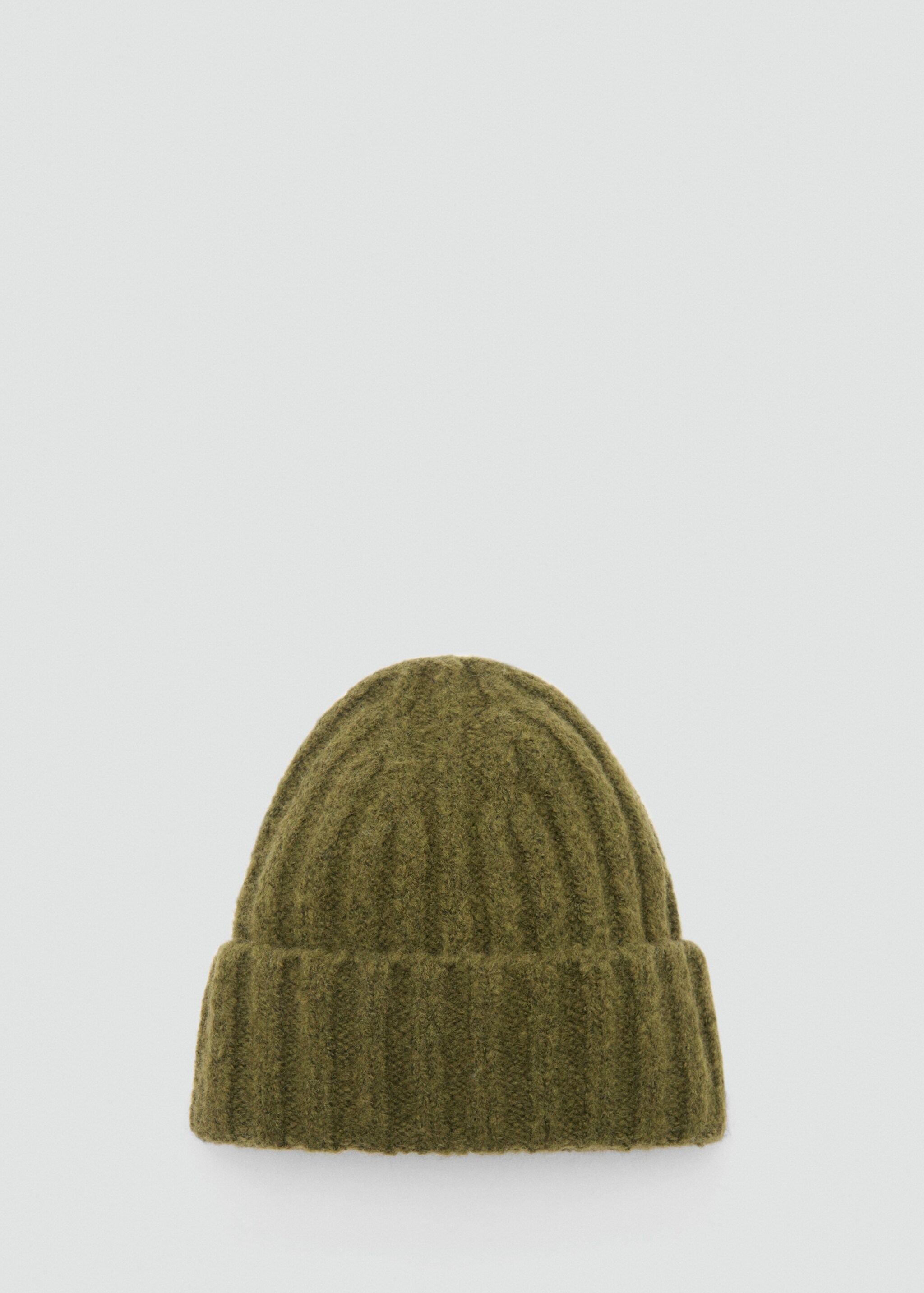 Čepice z žebrovaného úpletu - Zboží bez modelu, Khaki. Ref: 87040277-00.