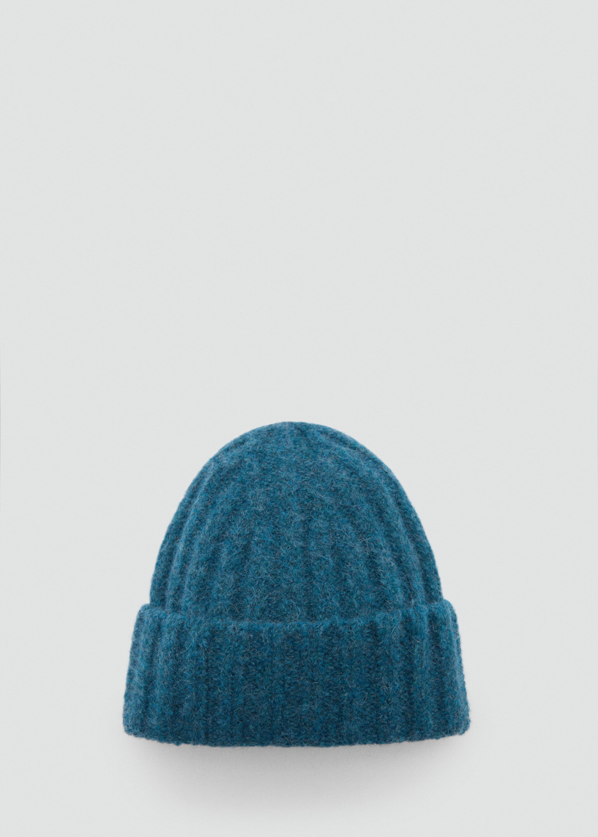 Gorro punto canalé - Artículo sin modelo, Azul. Ref: 87040277-00.