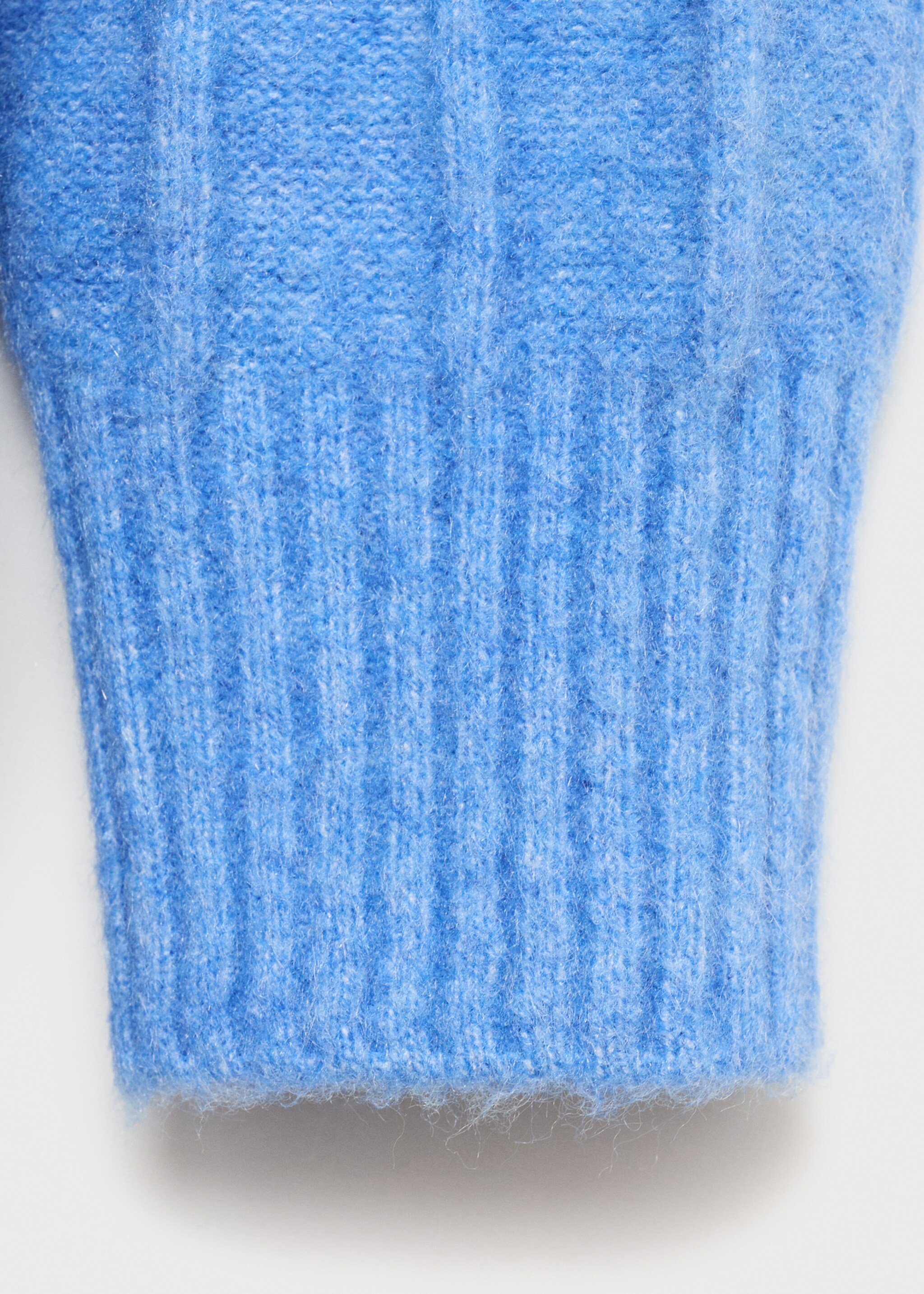 Buttoned long cardigan - Details of the article 8, Blue. Ref: 87040282-00.