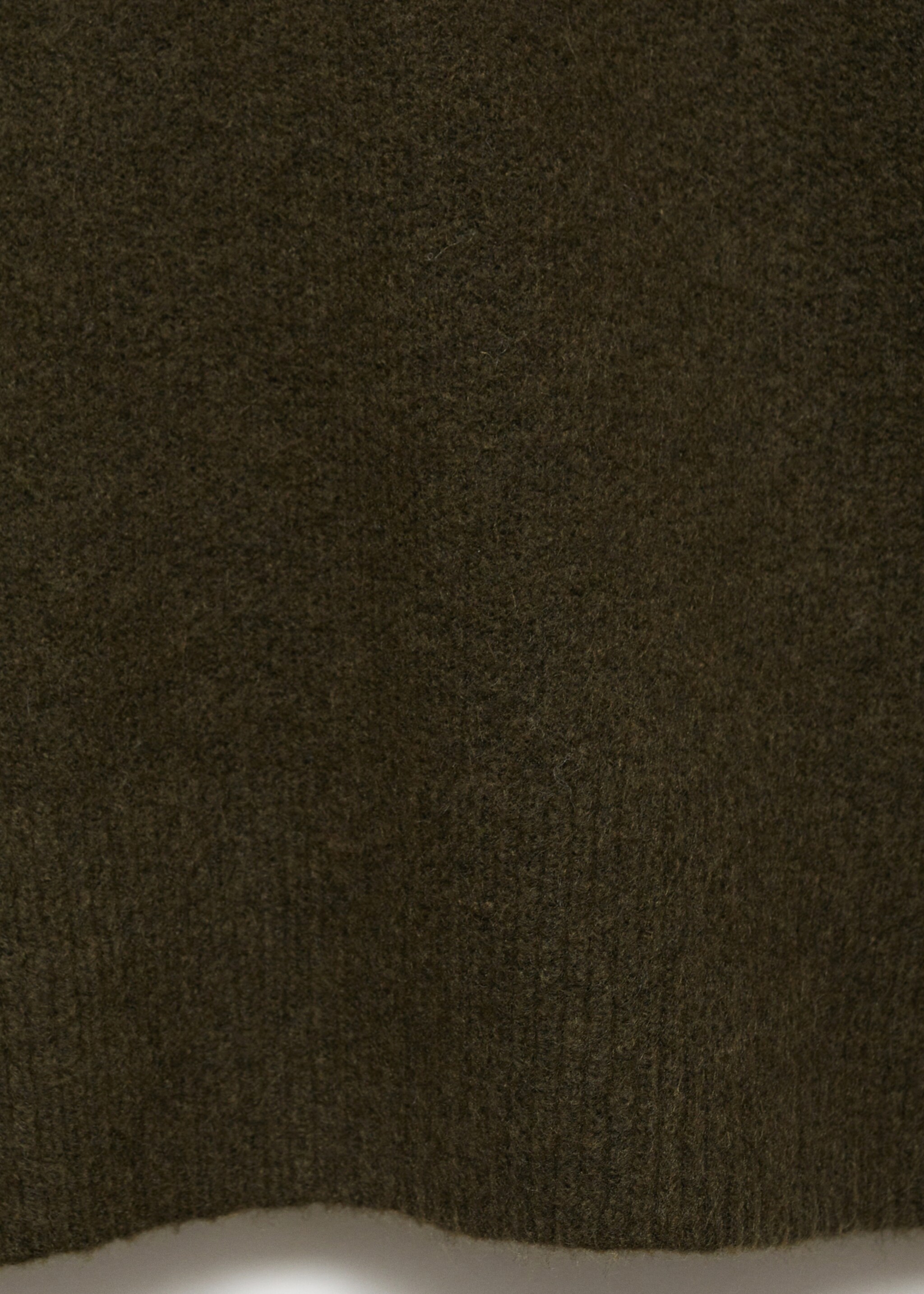 Knitted turtleneck dress - Details of the article 0, Khaki. Ref: 87040284-00.