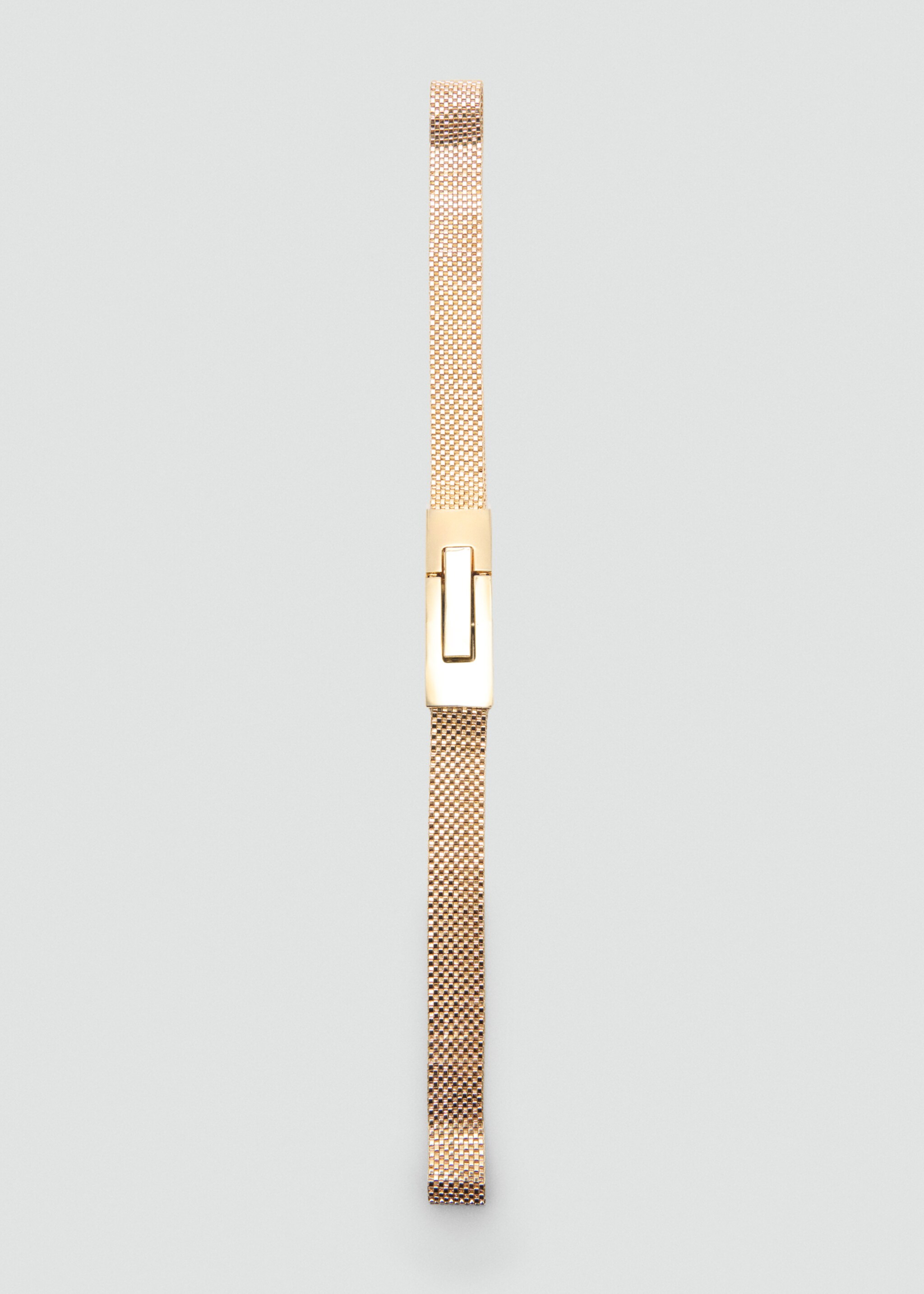 Skinny metal belt - Medium plane, Gold. Ref: 87040286-00.