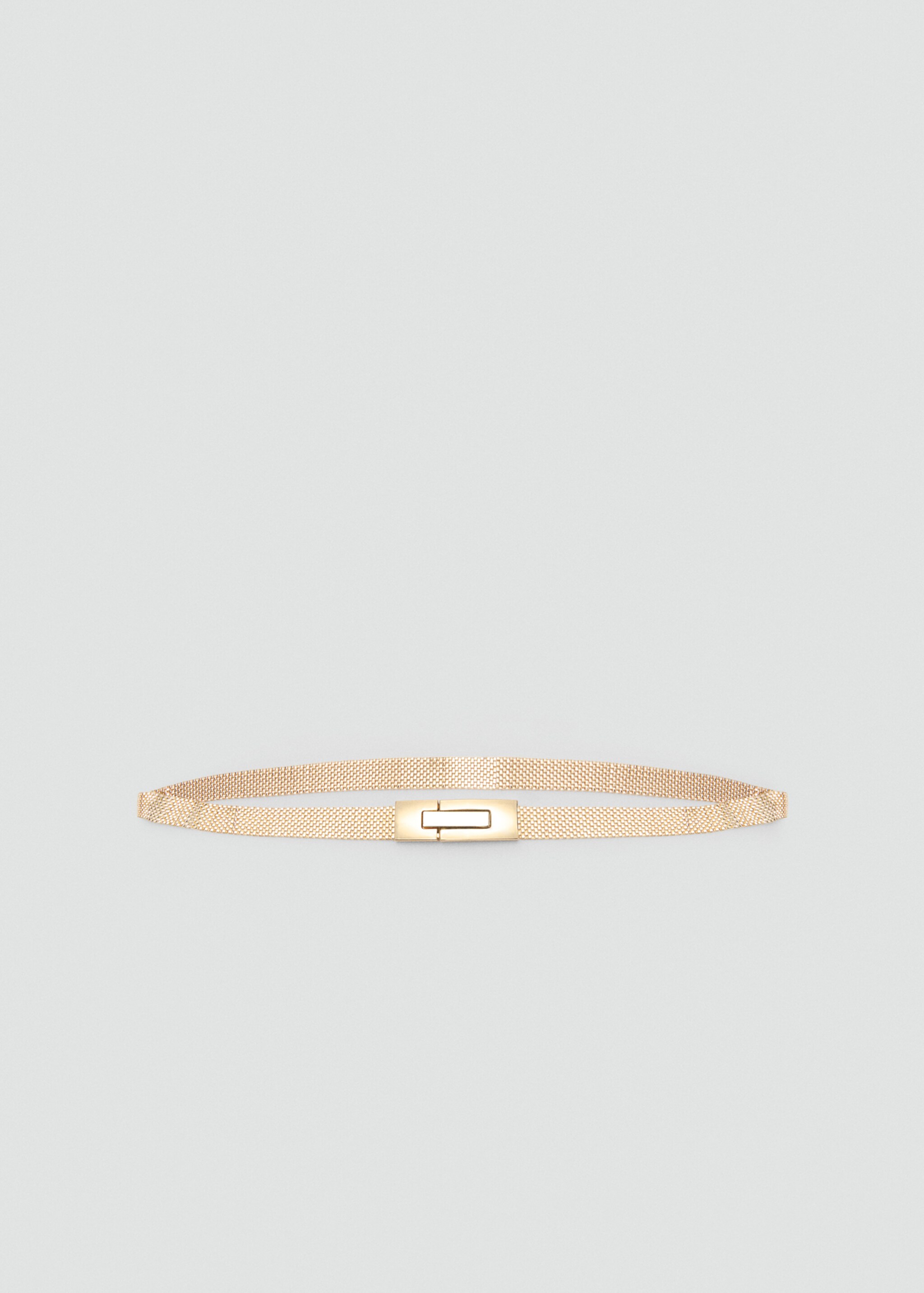 Skinny metal belt - Article without model, Gold. Ref: 87040286-00.