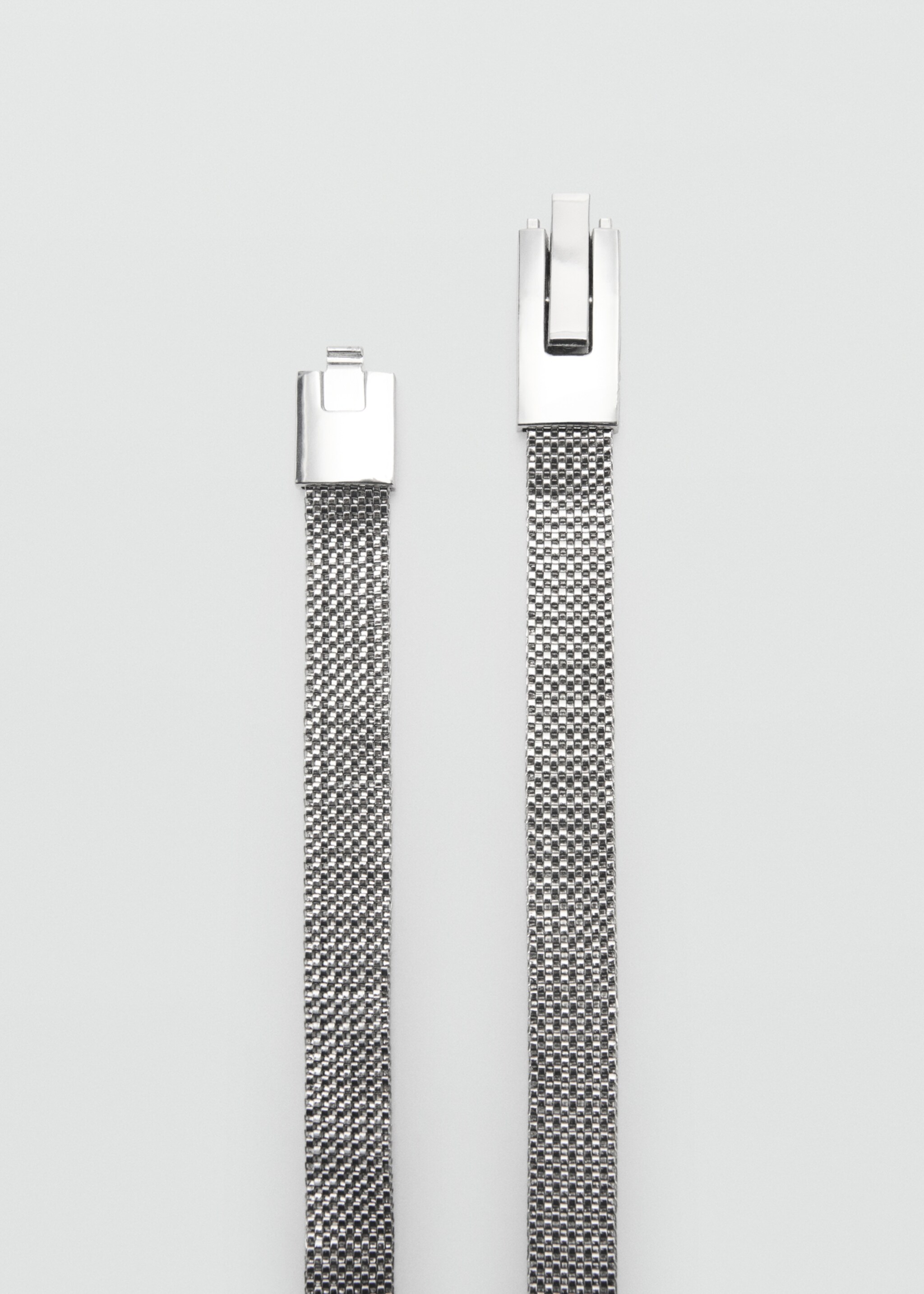 Skinny metal belt - Details of the article 1, Silver. Ref: 87040286-00.