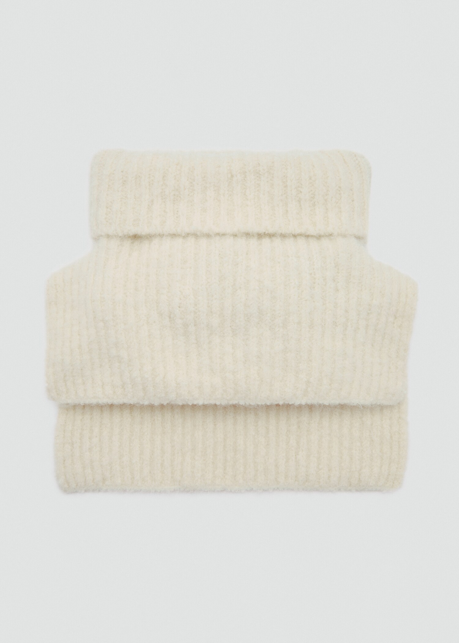 Crop turtleneck shawl - Article without model