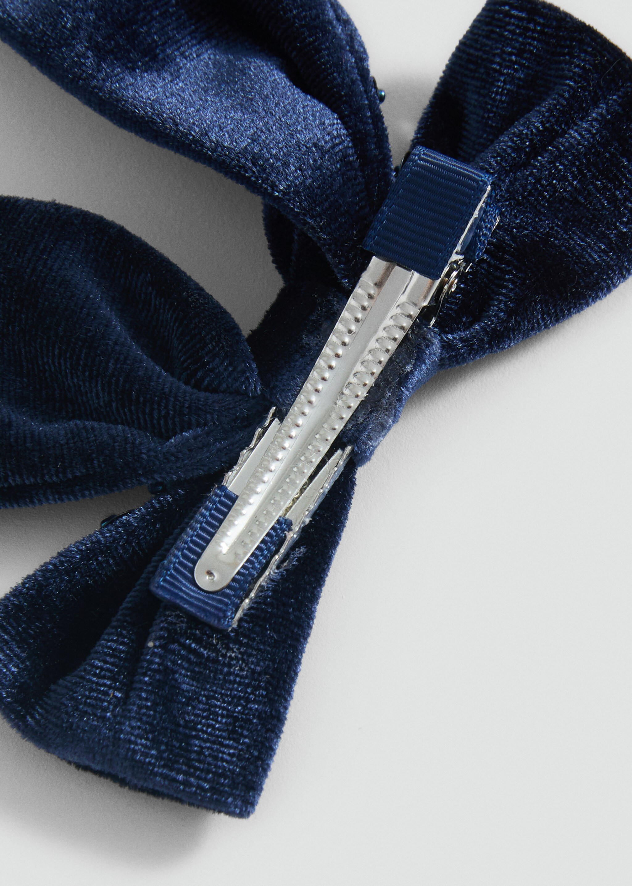 Bow hairclip - Medium plane, Night Blue. Ref: 87040306-00.