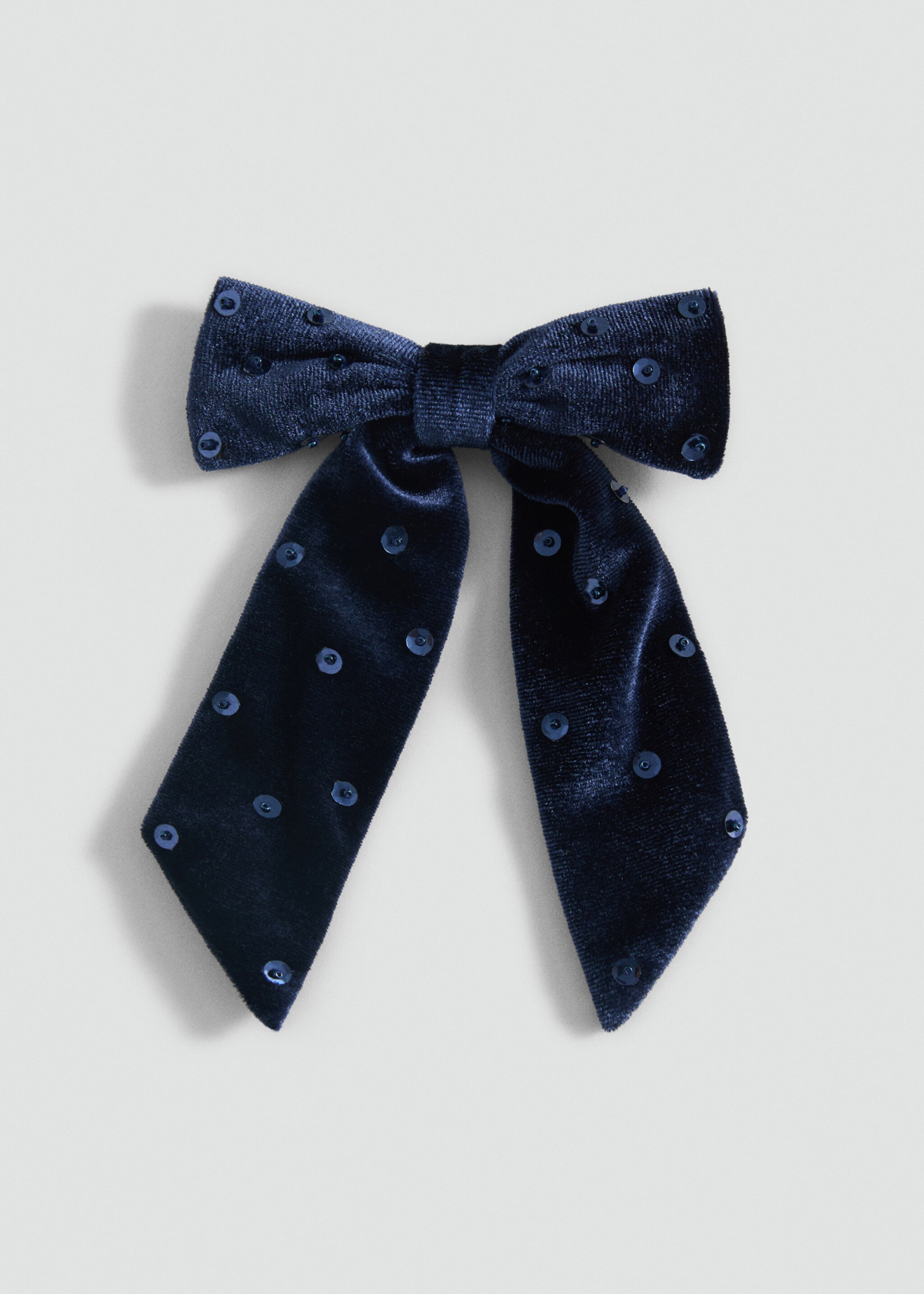Bow hairclip - Article without model, Night Blue. Ref: 87040306-00.