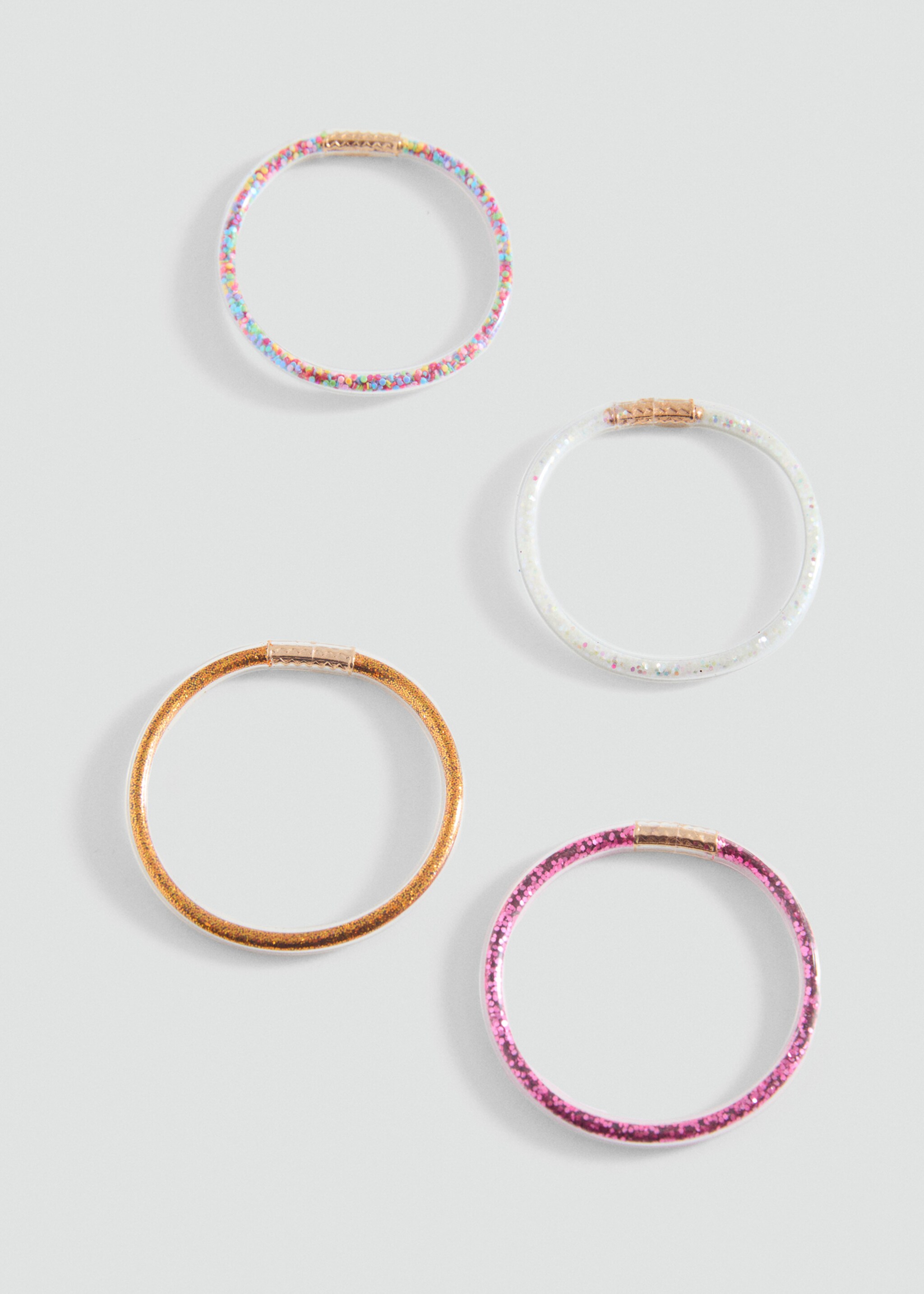 Pack of 4 bracelets - Medium plane, Pink. Ref: 87040319-00.
