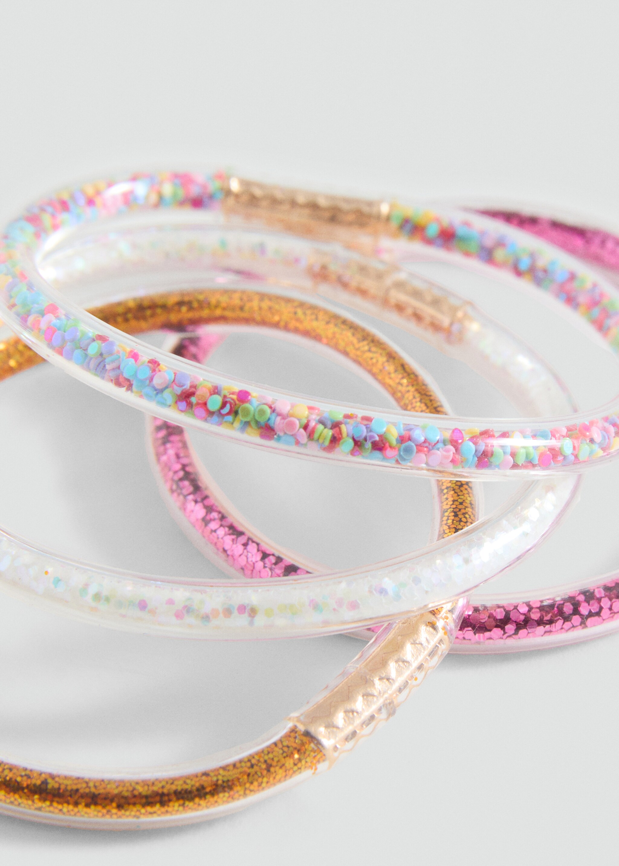 Pack of 4 bracelets - Details of the article 1, Pink. Ref: 87040319-00.